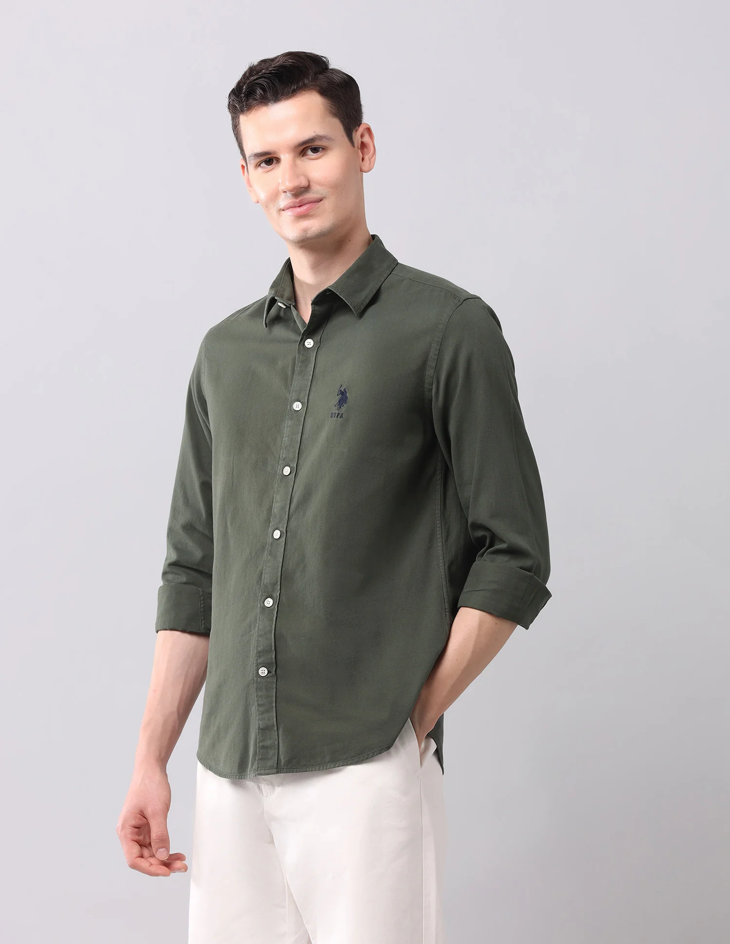 Solid Slim Fit Shirt - Image 4