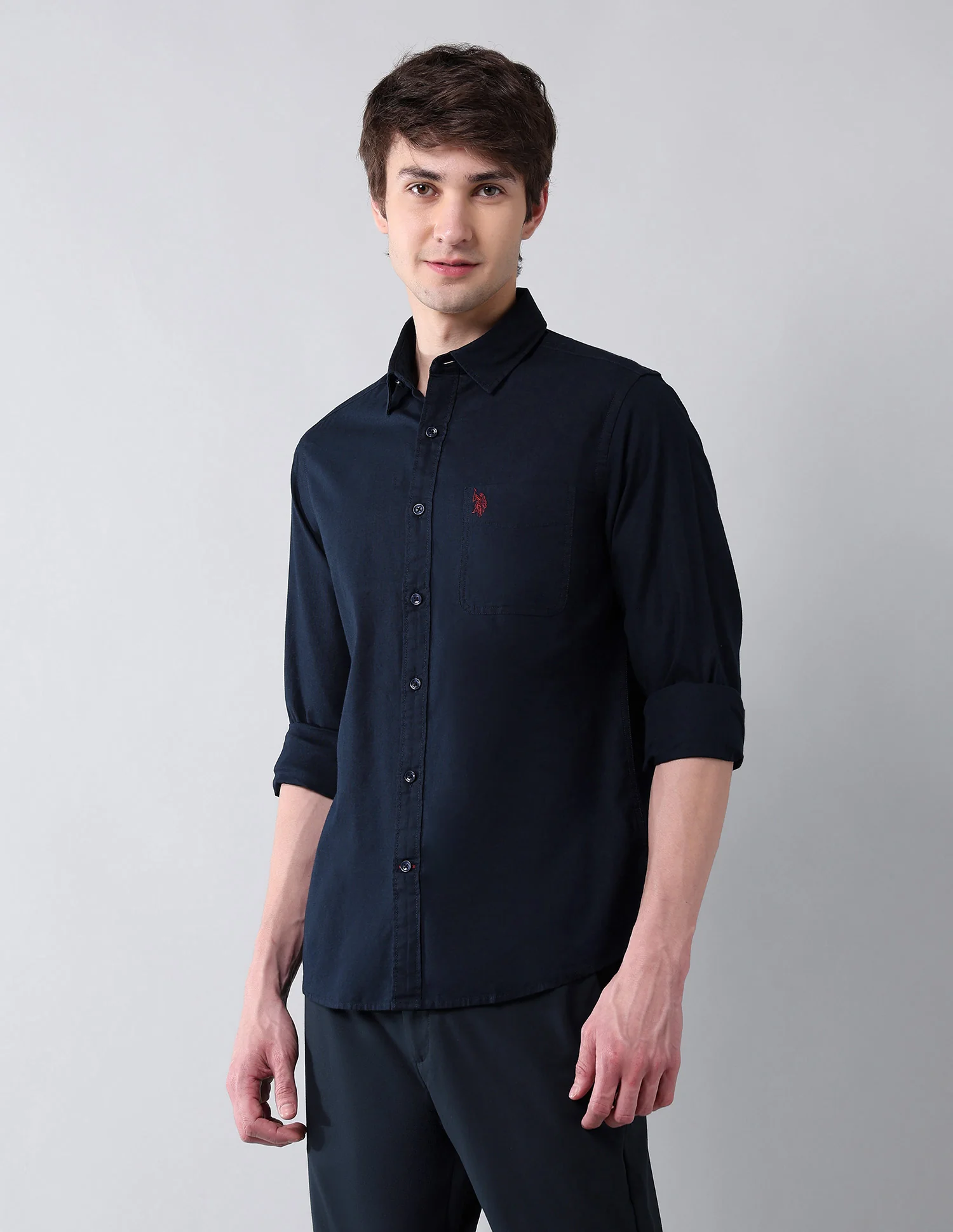 Solid Slim Fit Shirt - Image 4
