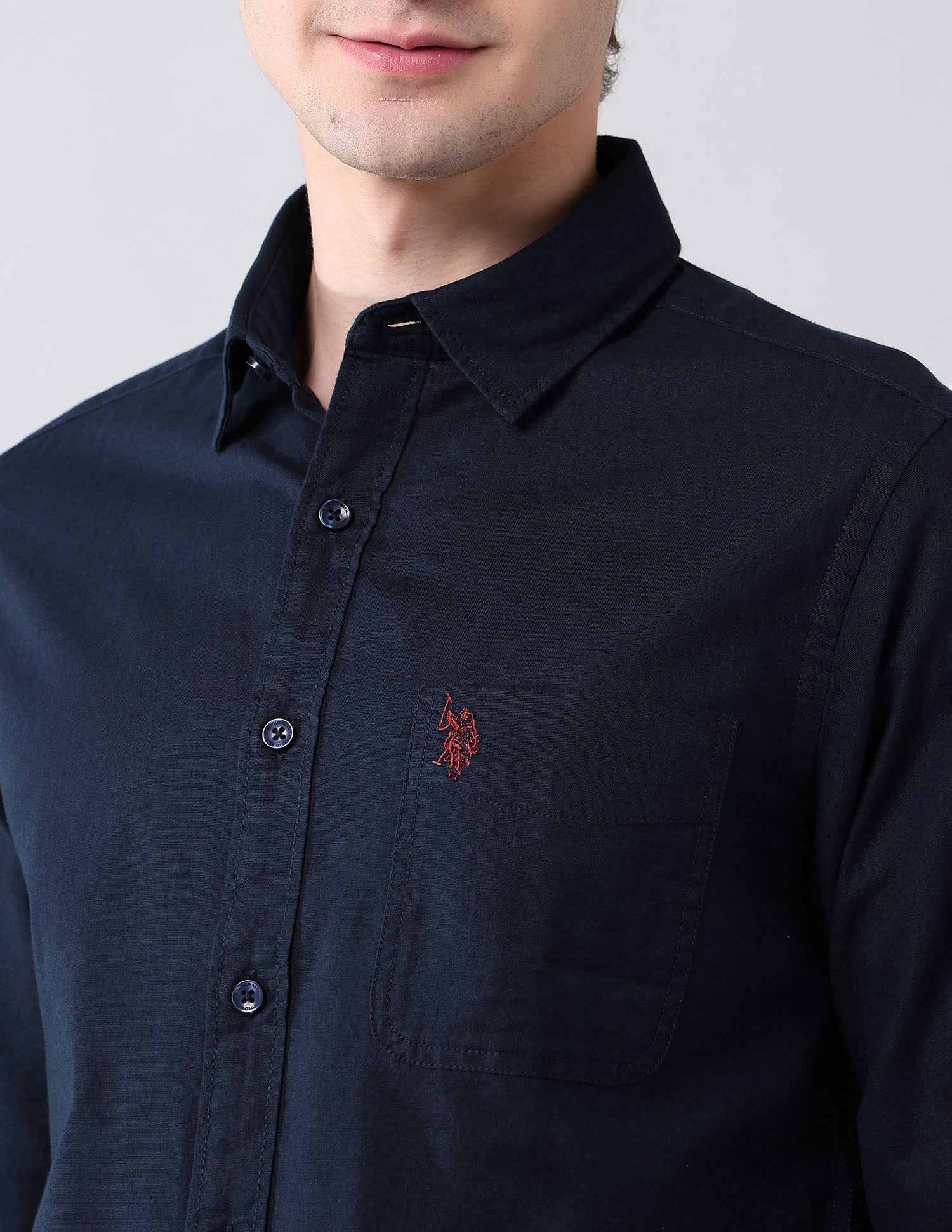 Solid Slim Fit Shirt - Image 7