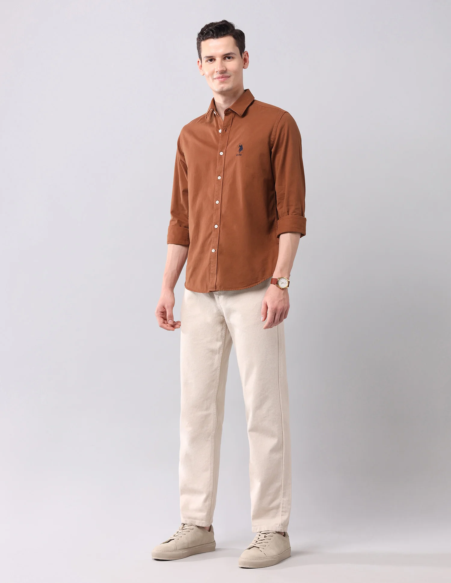 Solid Slim Fit Shirt - Image 3