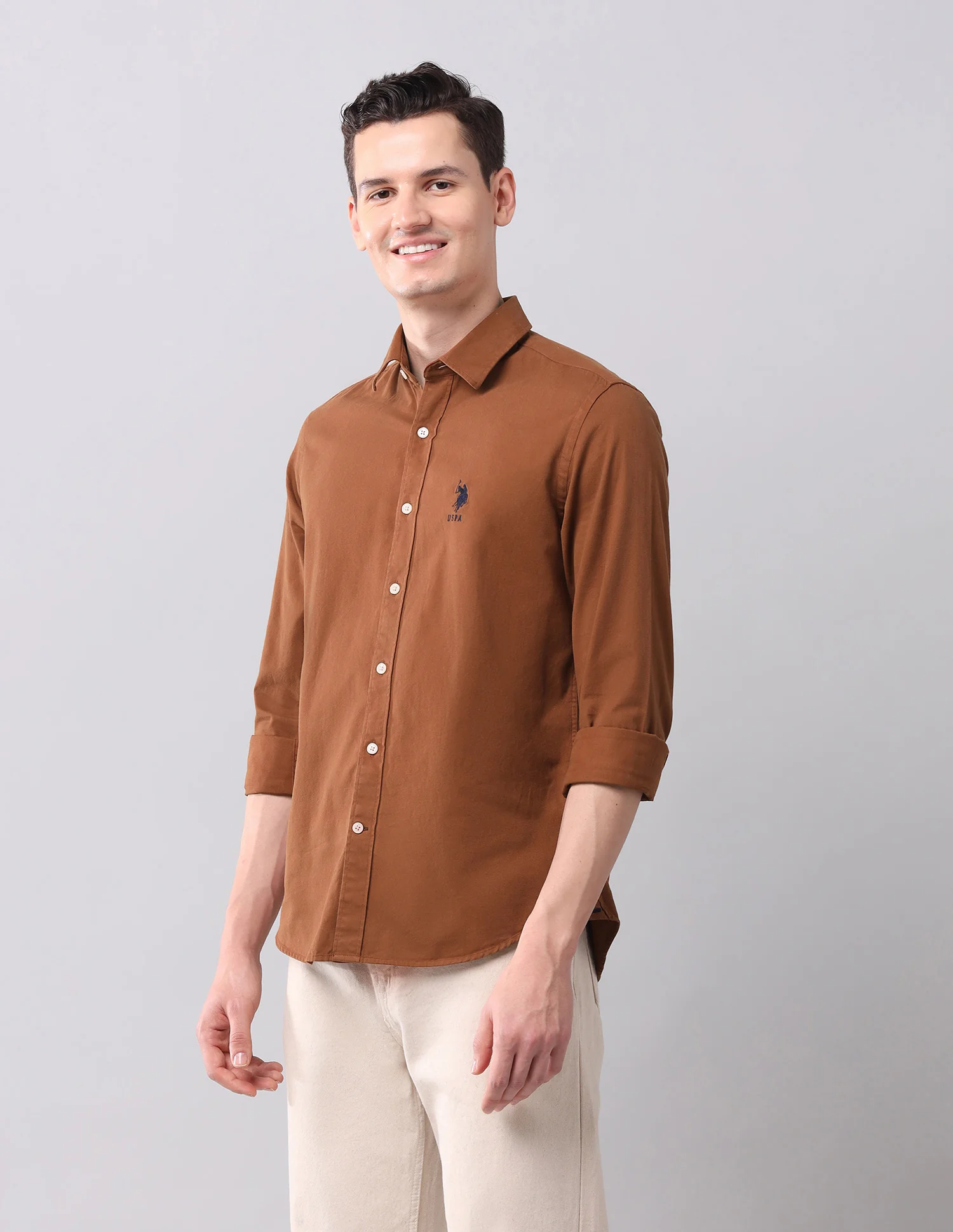 Solid Slim Fit Shirt - Image 4