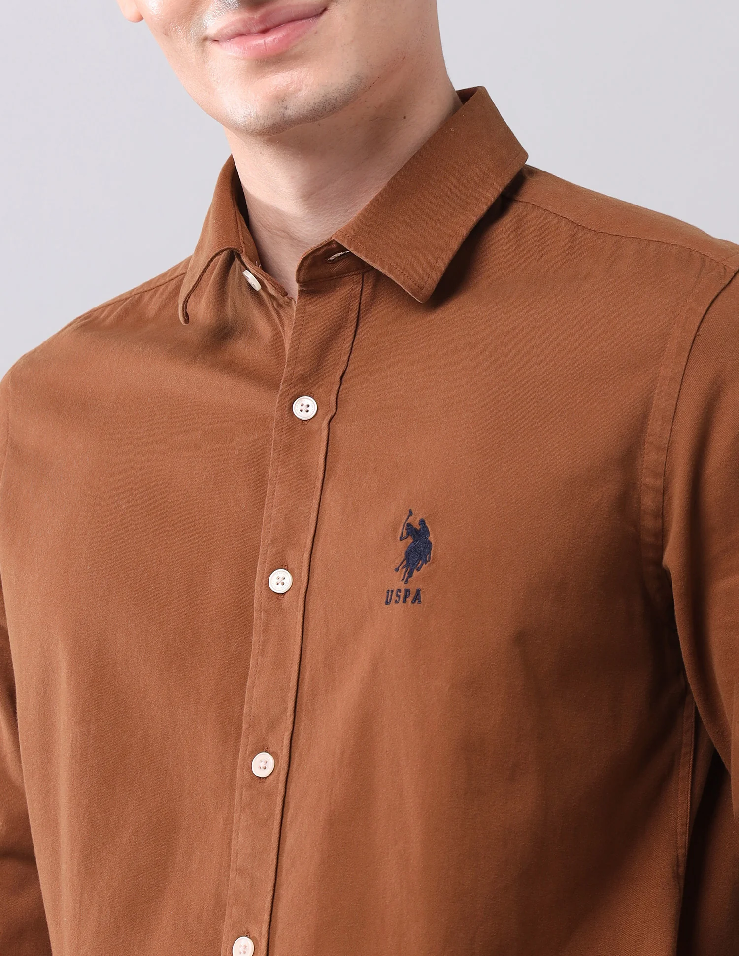 Solid Slim Fit Shirt - Image 7