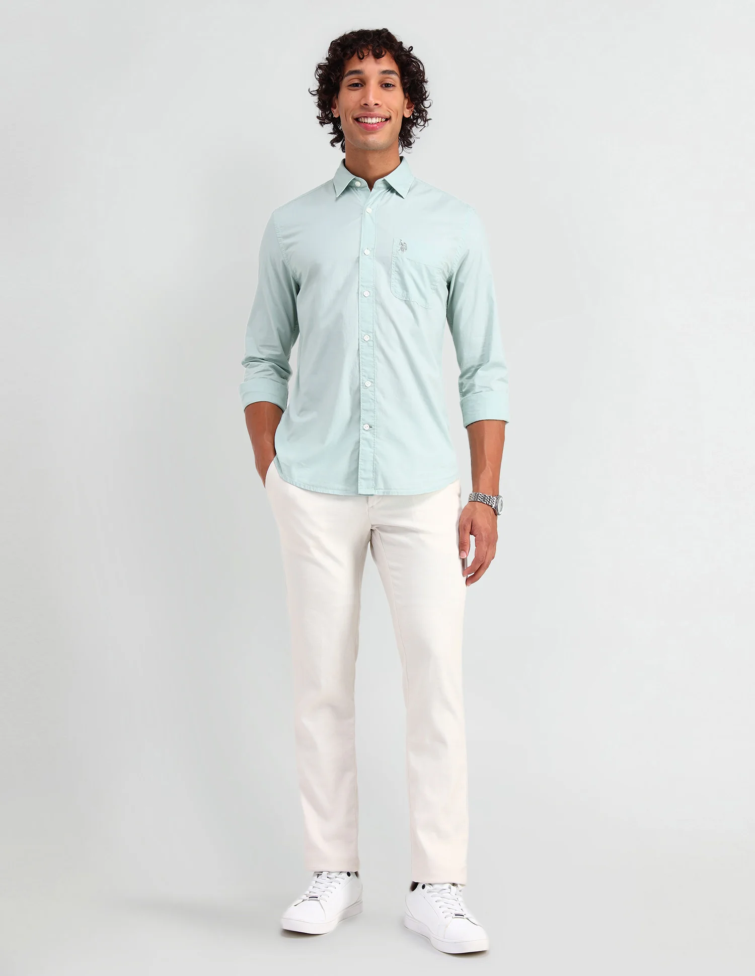 Solid Slim Fit Shirt - Image 3