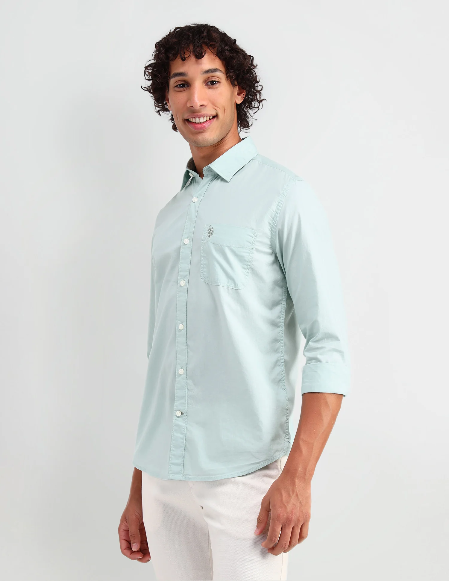 Solid Slim Fit Shirt - Image 4