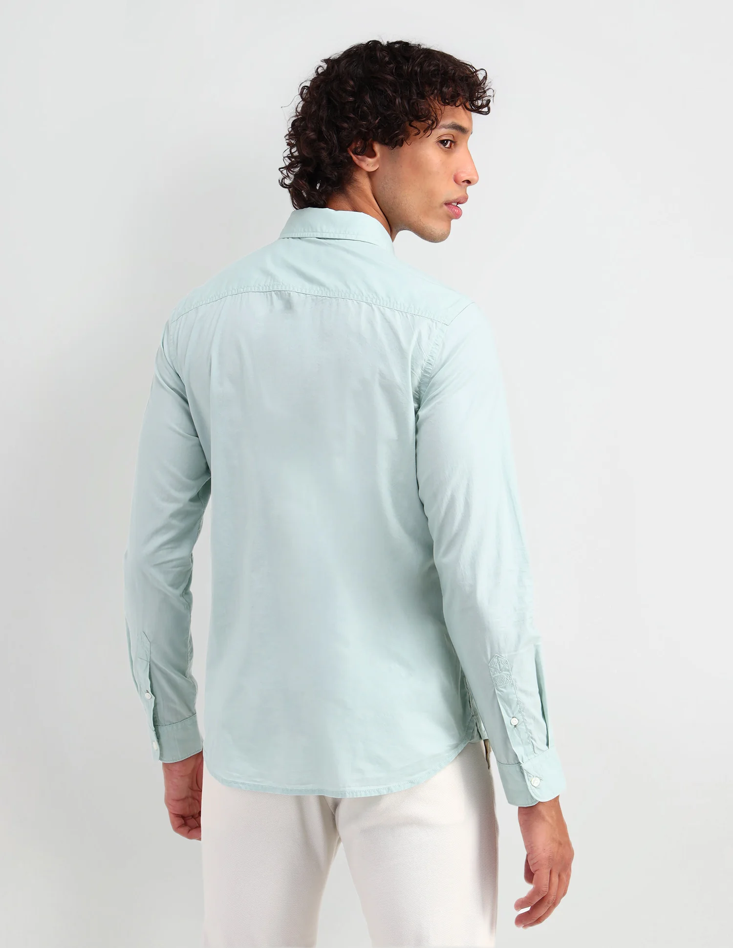 Solid Slim Fit Shirt - Image 5