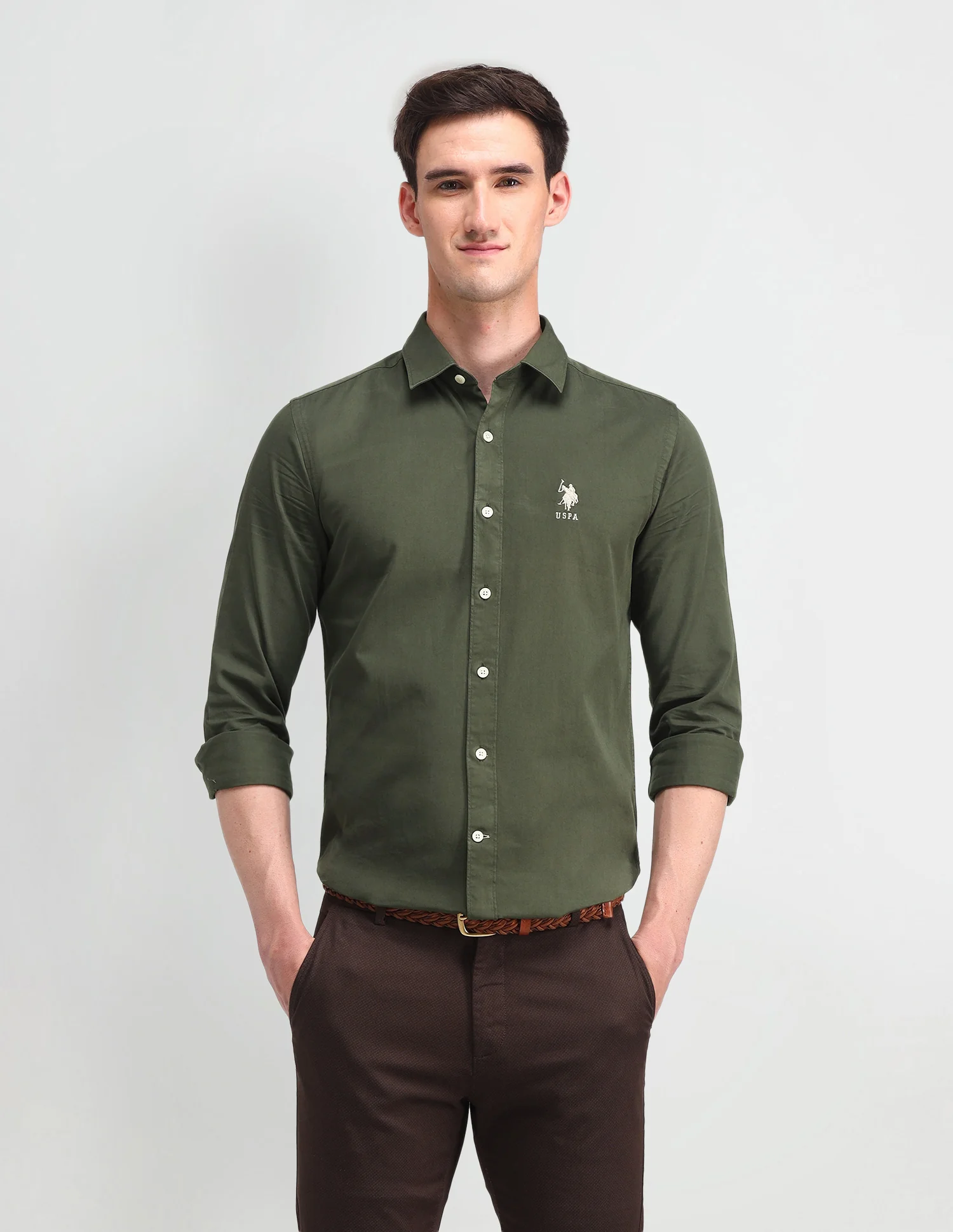 Solid Slim Fit Shirt