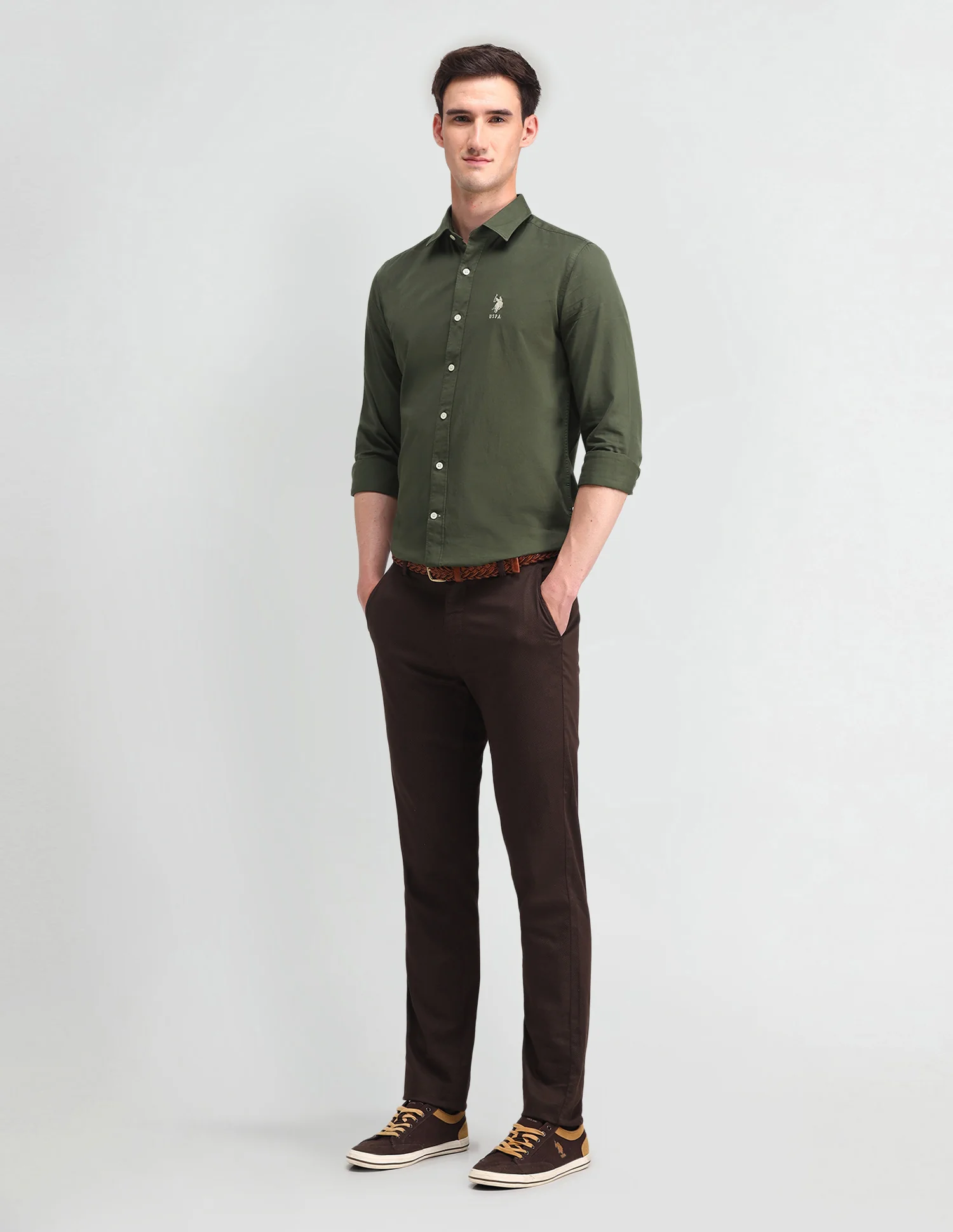 Solid Slim Fit Shirt - Image 3
