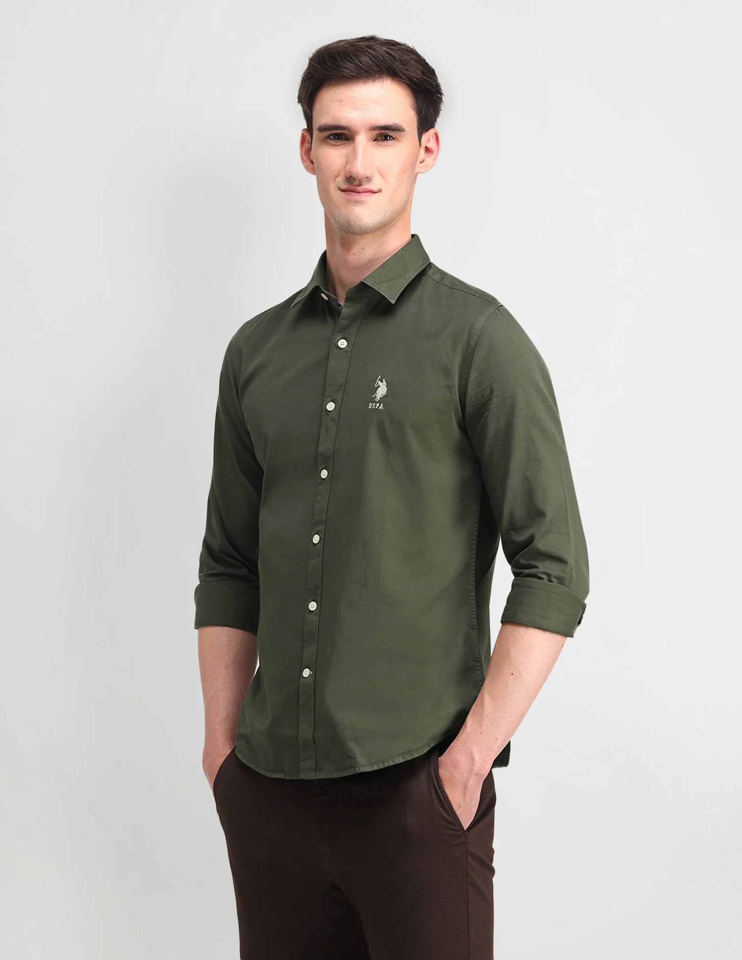 Solid Slim Fit Shirt - Image 4