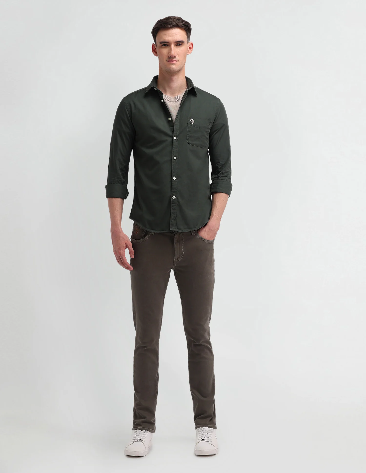 Solid Slim Fit Shirt - Image 3