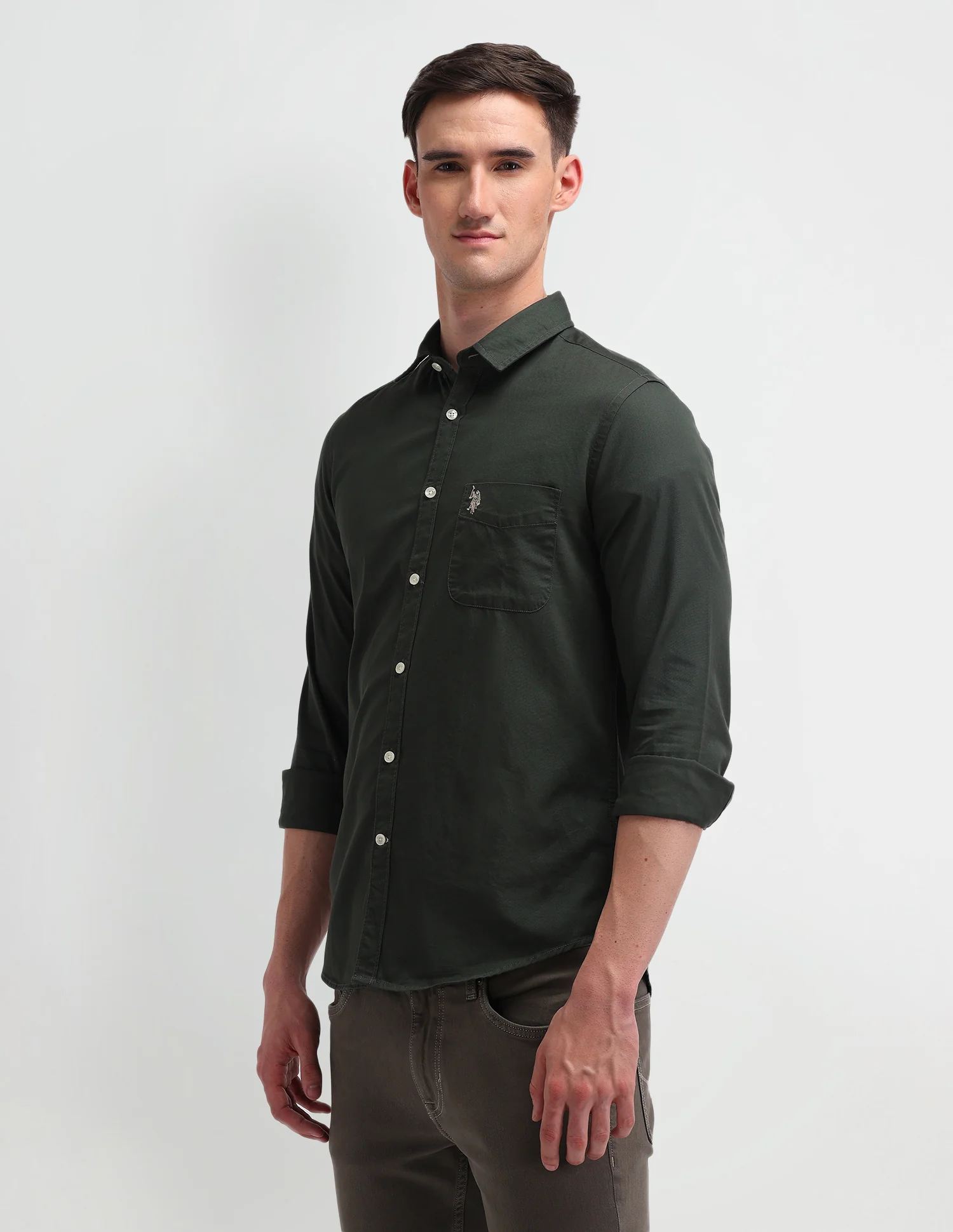 Solid Slim Fit Shirt - Image 4