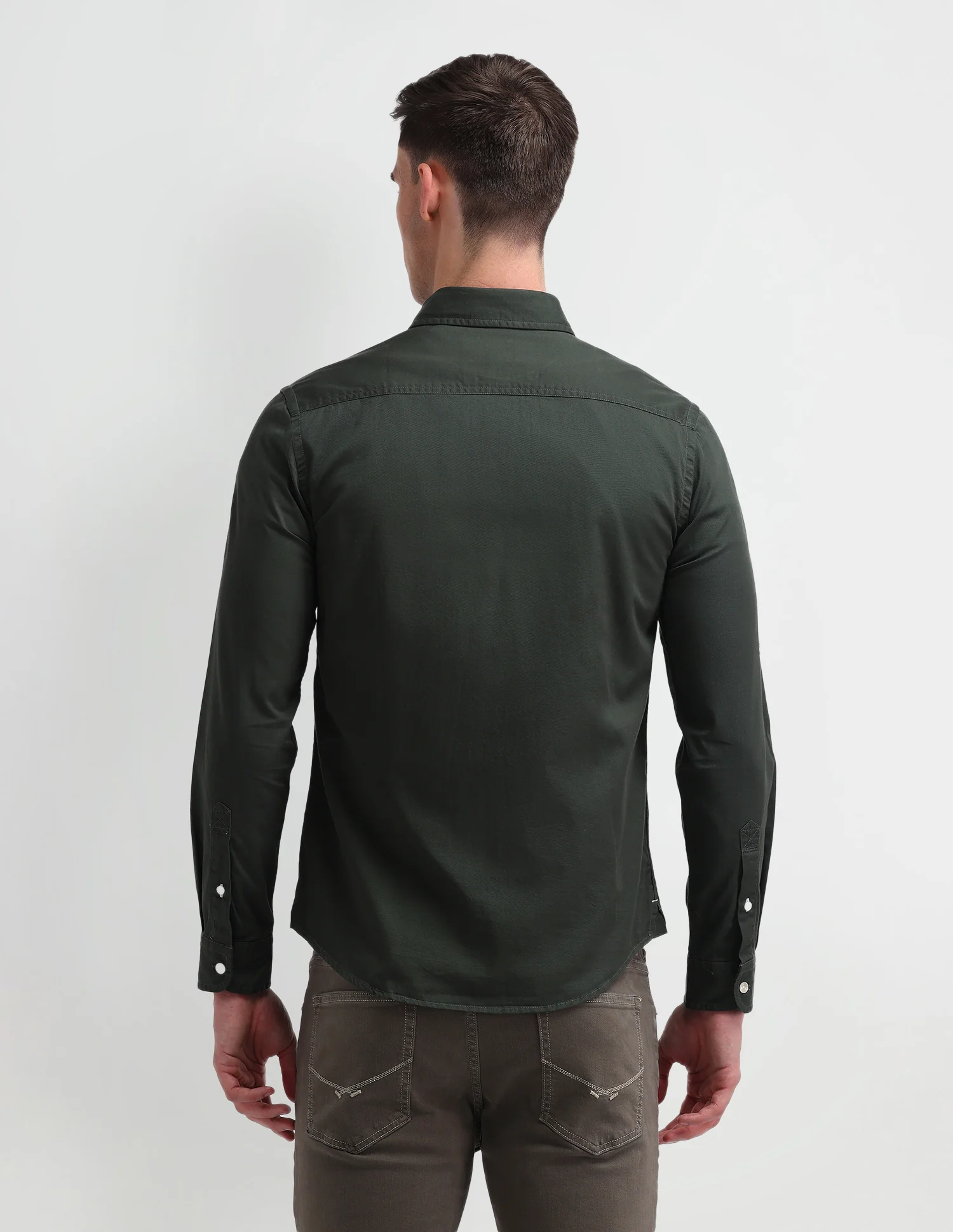 Solid Slim Fit Shirt - Image 5