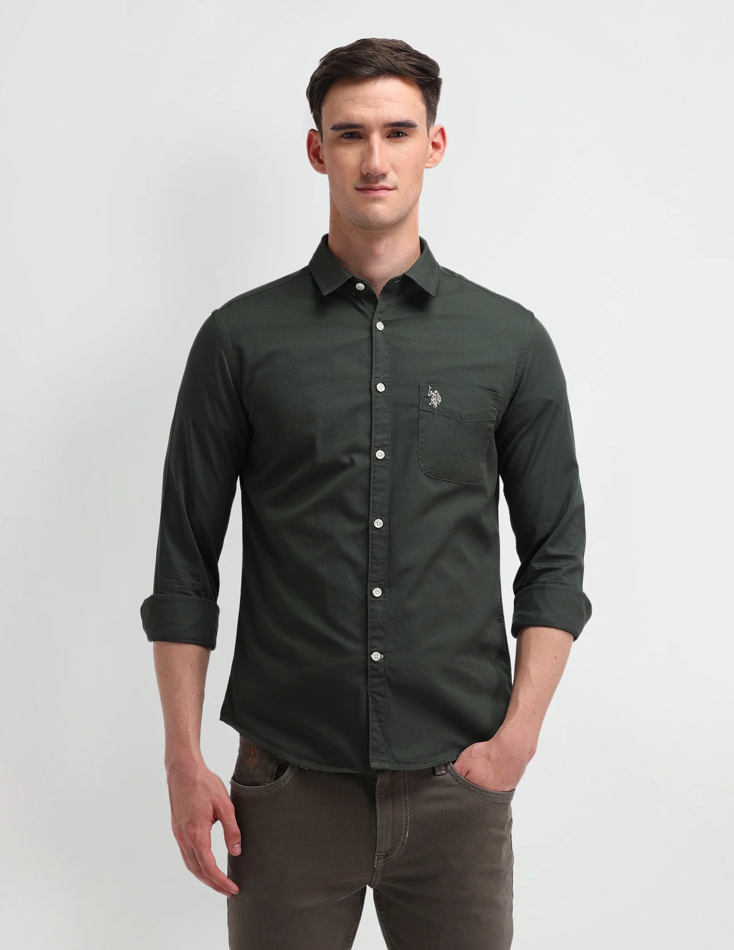 Solid Slim Fit Shirt - Image 6