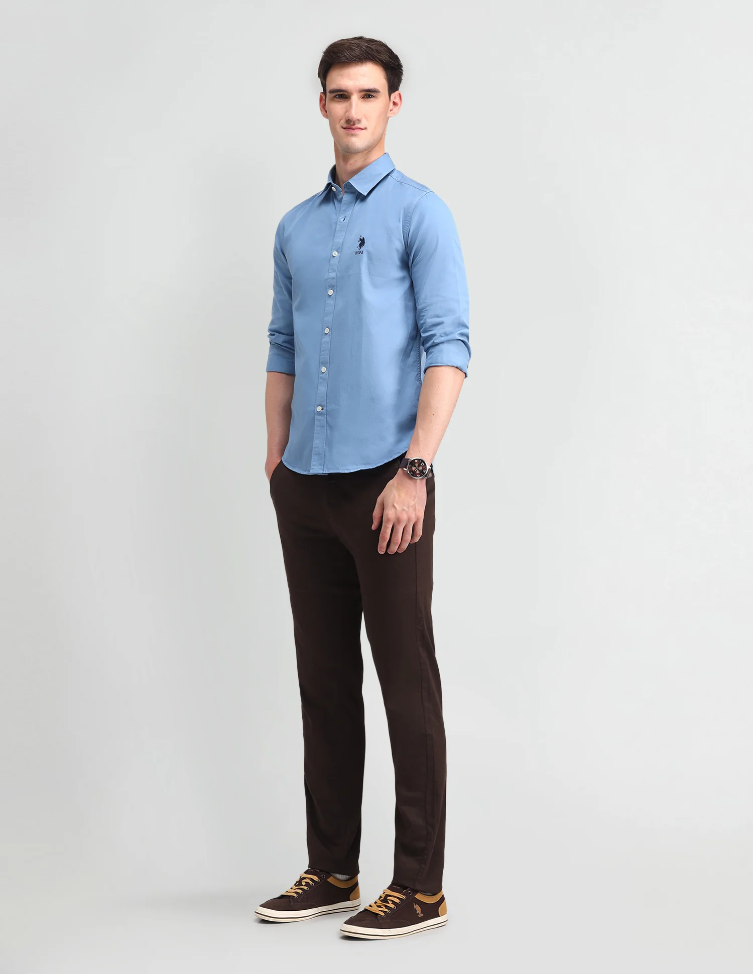 Solid Slim Fit Shirt - Image 3