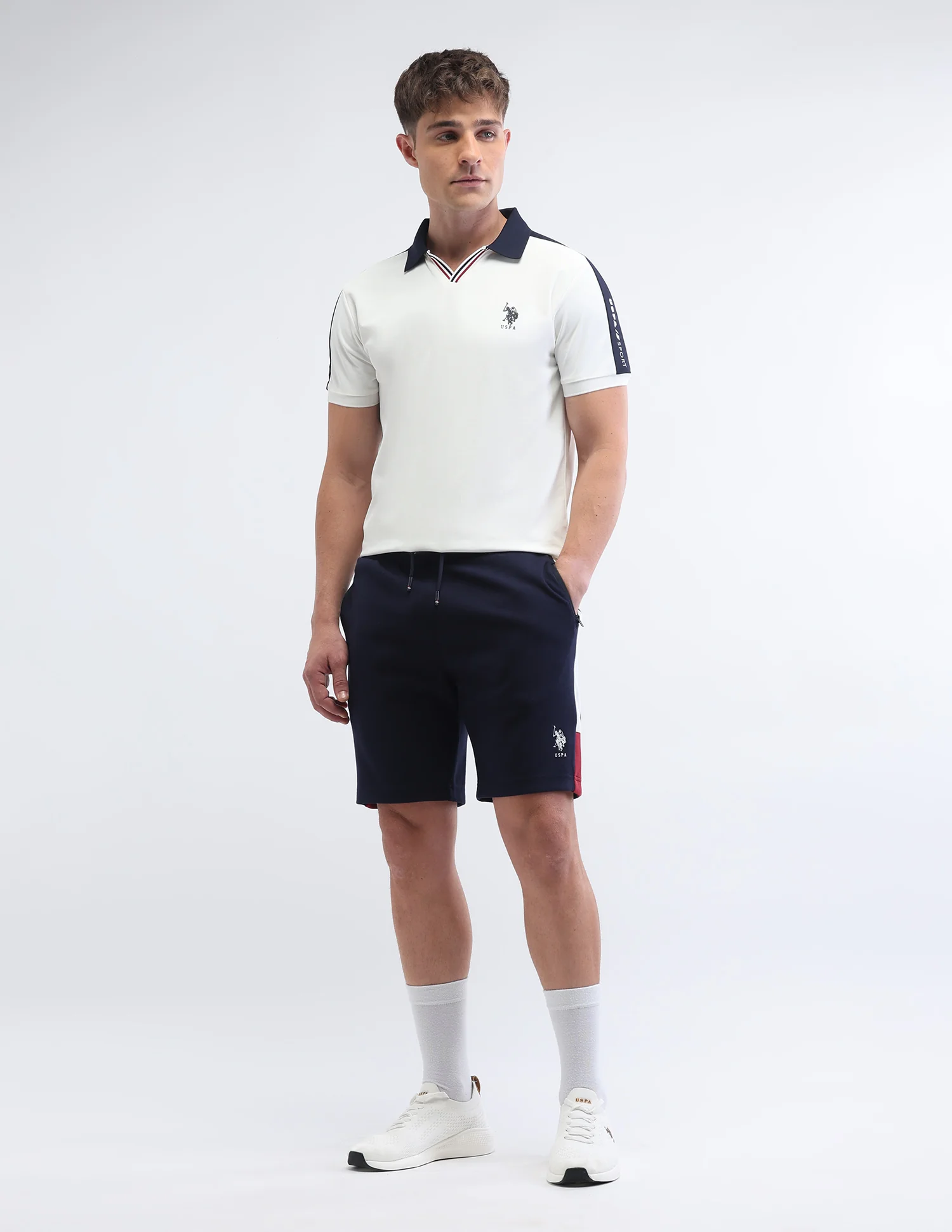 Solid Slim Fit Shorts - Image 3