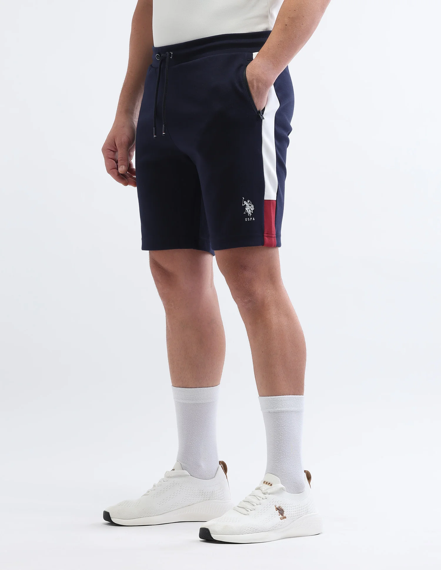 Solid Slim Fit Shorts - Image 4