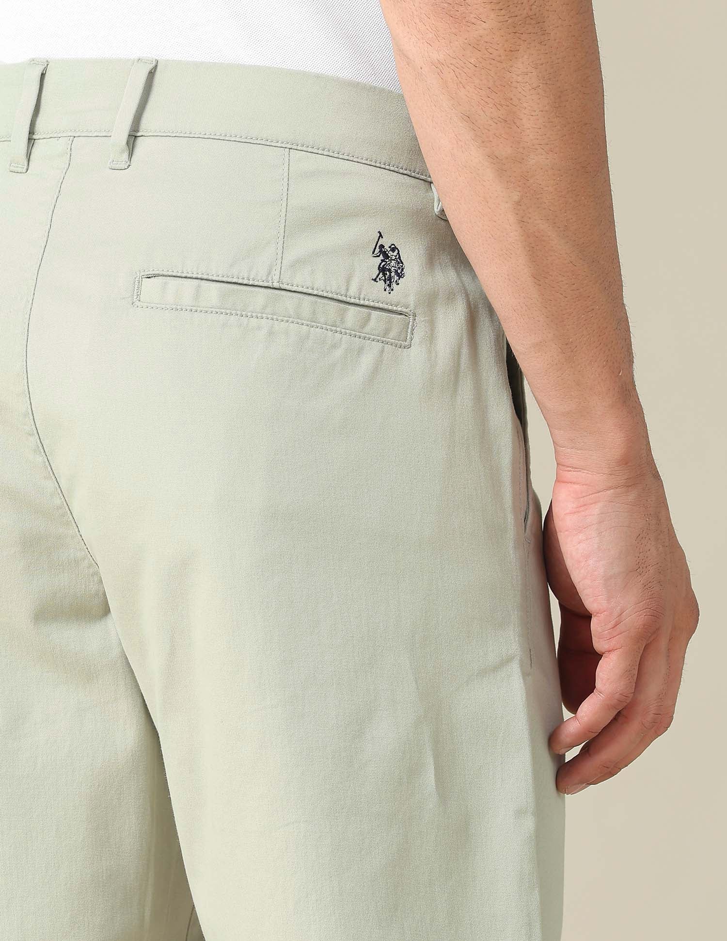 Solid Slim Fit Shorts - Image 8