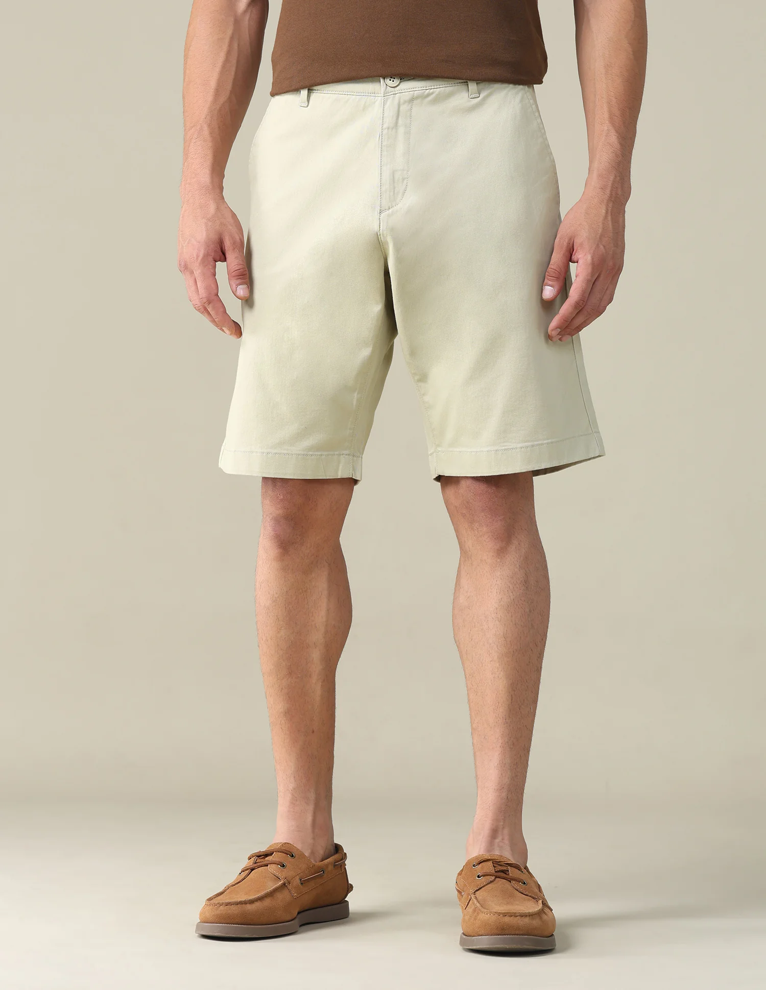 Solid Slim Fit Shorts
