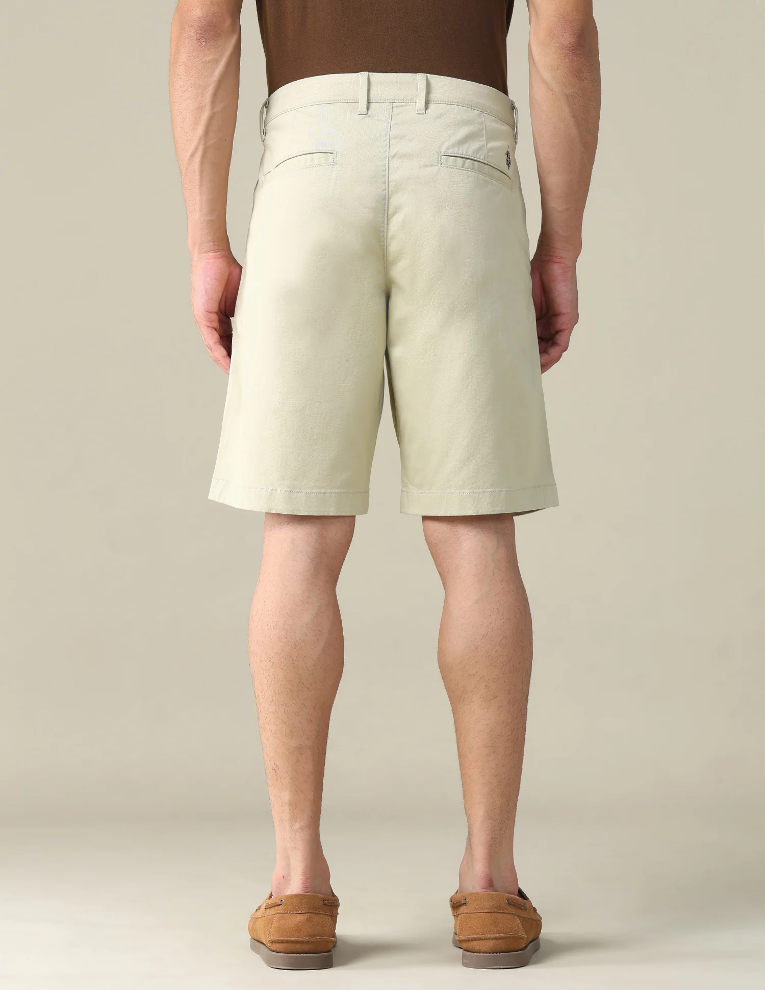 Solid Slim Fit Shorts - Image 5