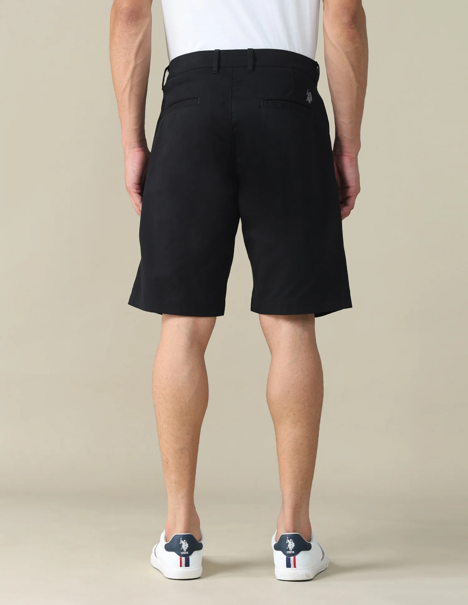 Solid Slim Fit Shorts - Image 5