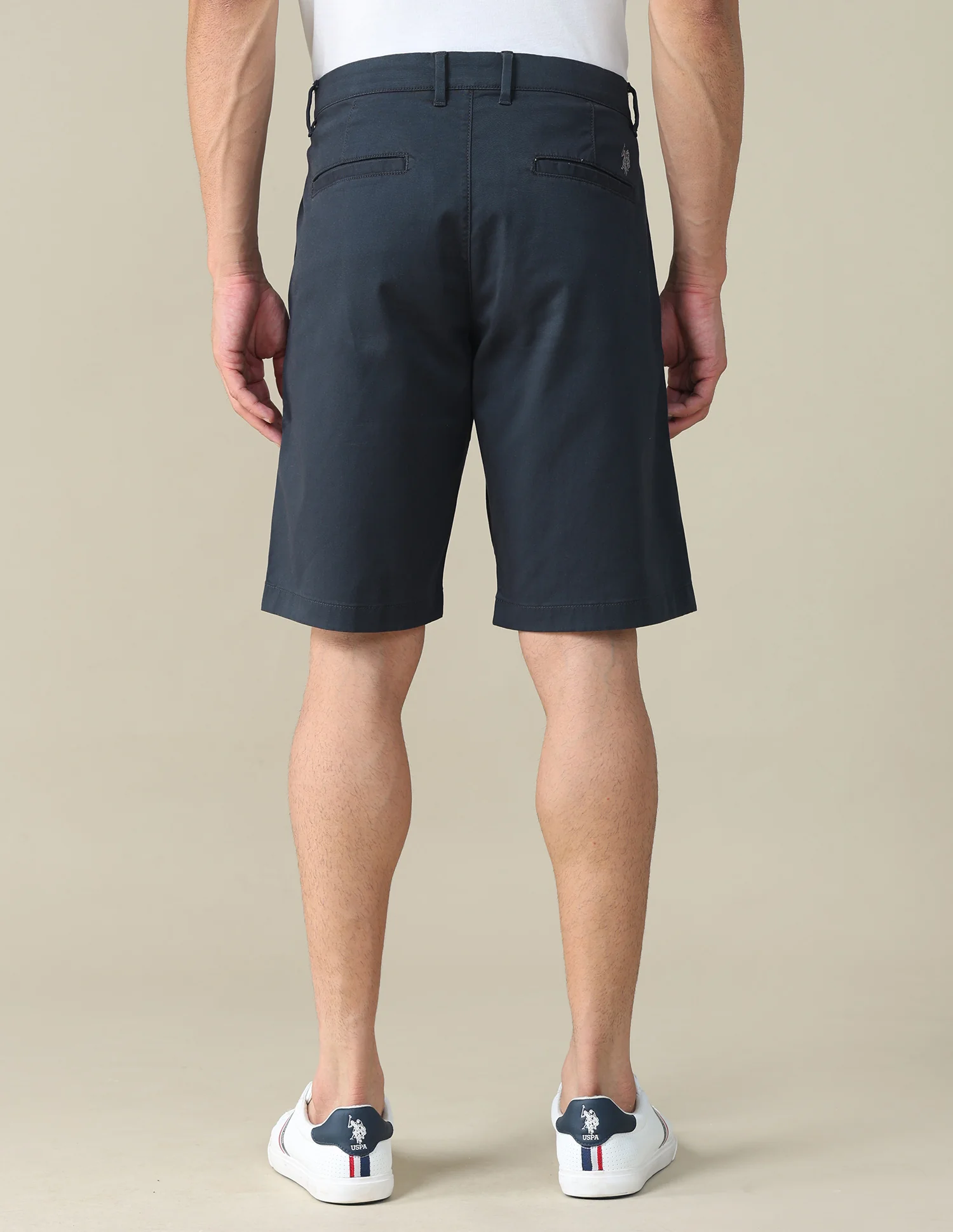 Solid Slim Fit Shorts - Image 5