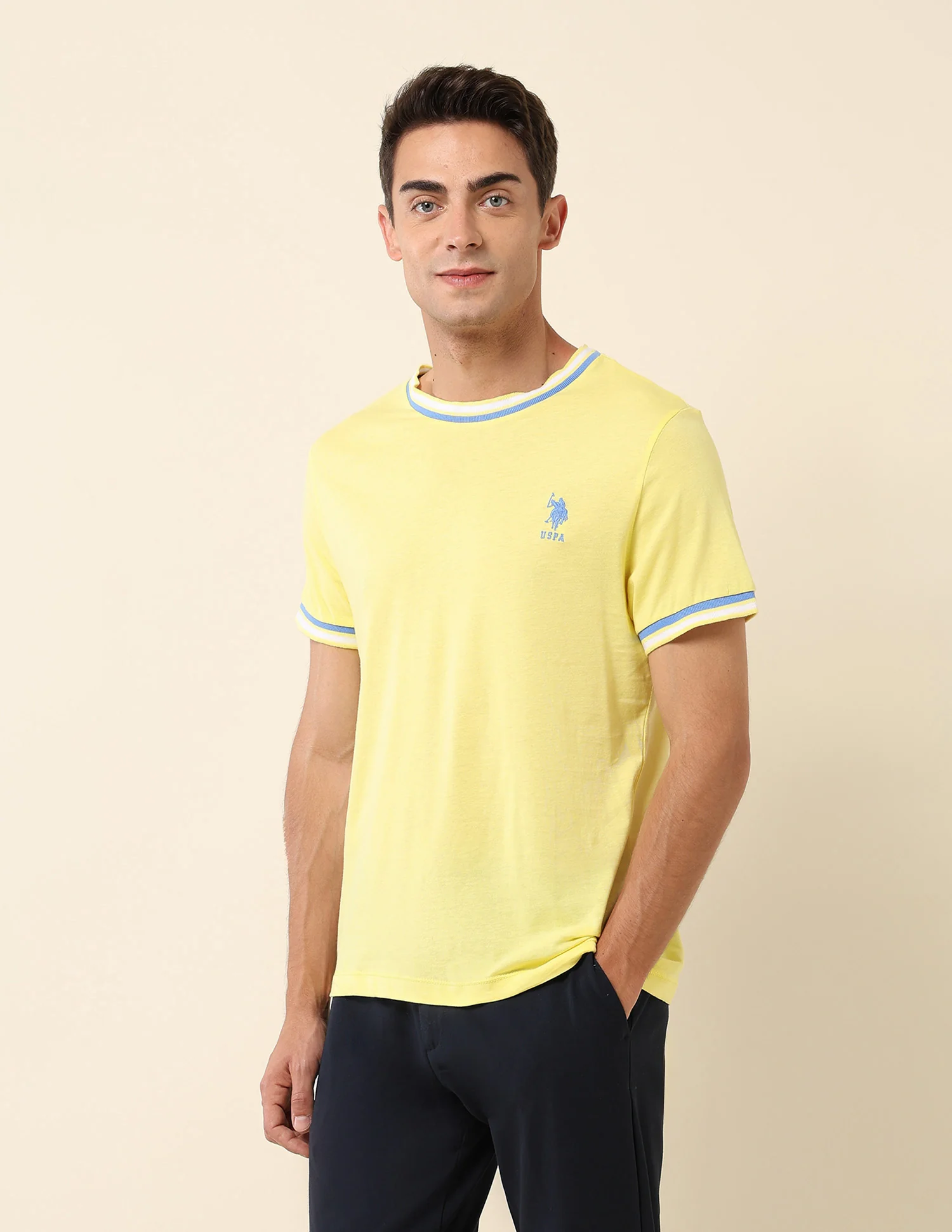 Solid Slim Fit T- Shirt - Image 4