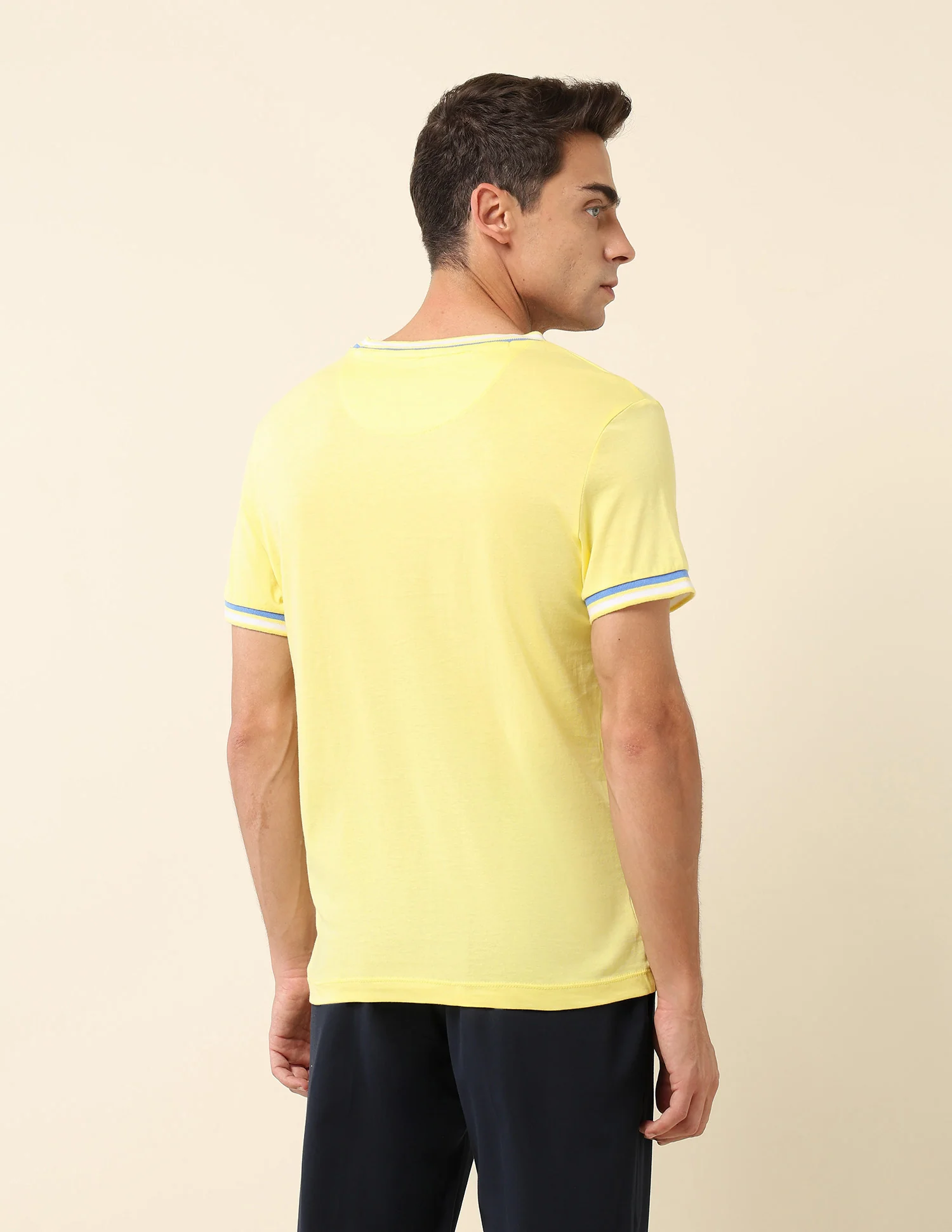 Solid Slim Fit T- Shirt - Image 5