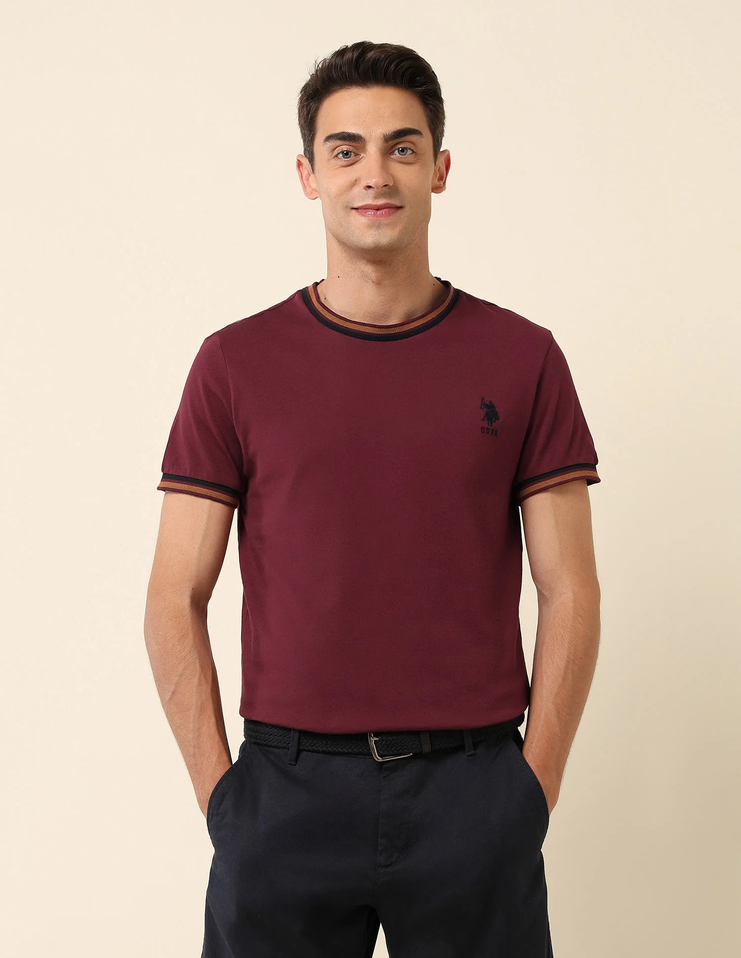 Solid Slim Fit T- Shirt