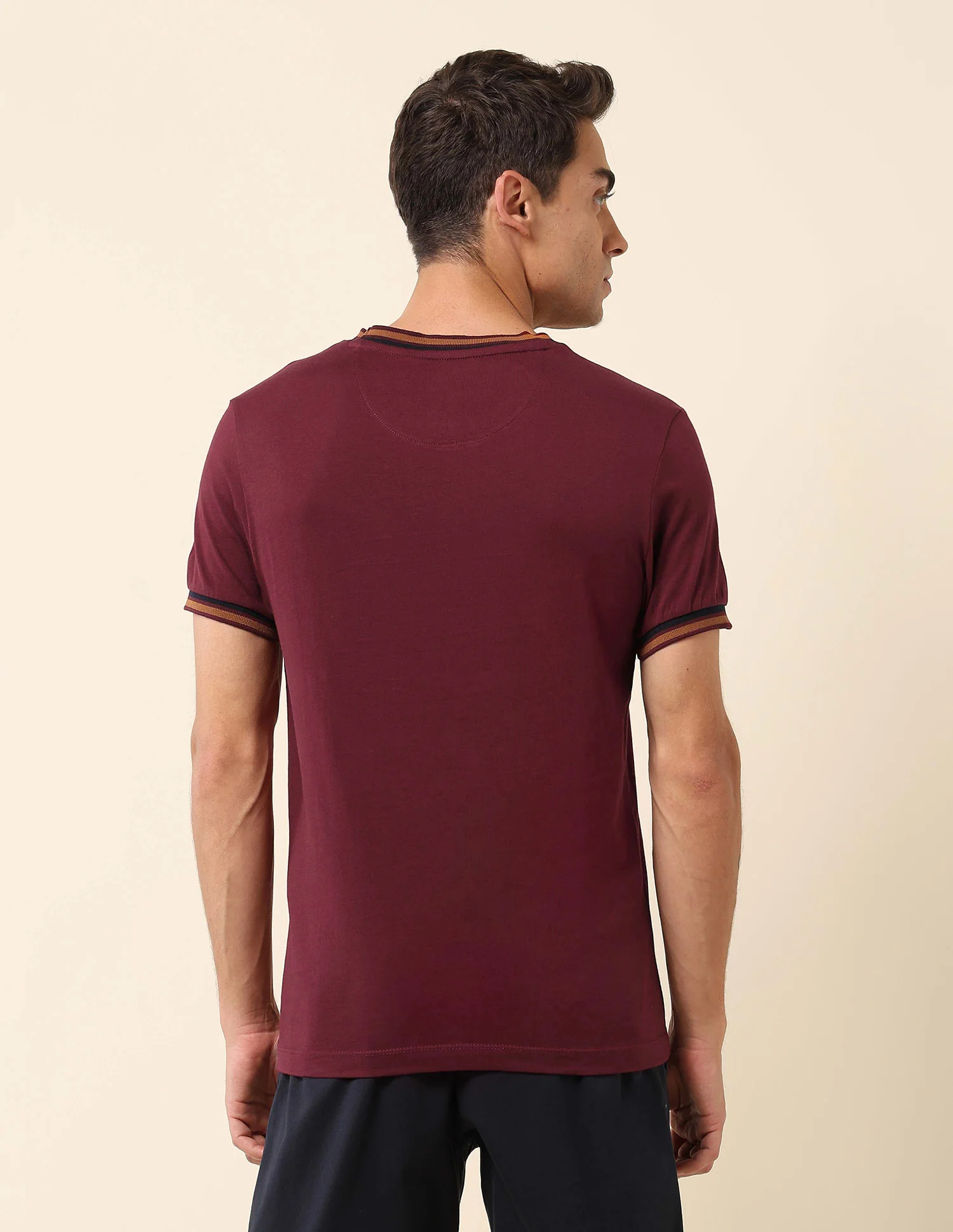 Solid Slim Fit T- Shirt - Image 5