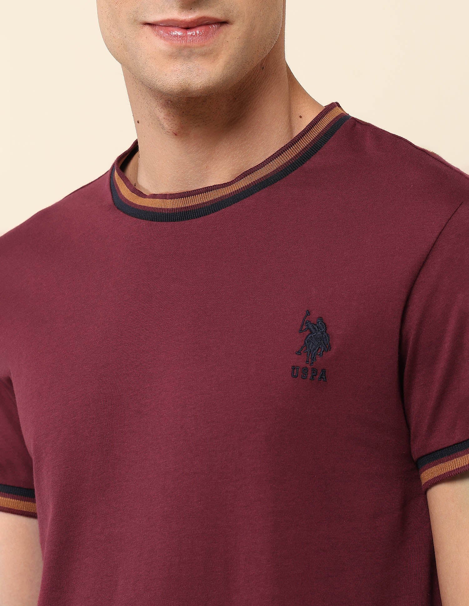 Solid Slim Fit T- Shirt - Image 7
