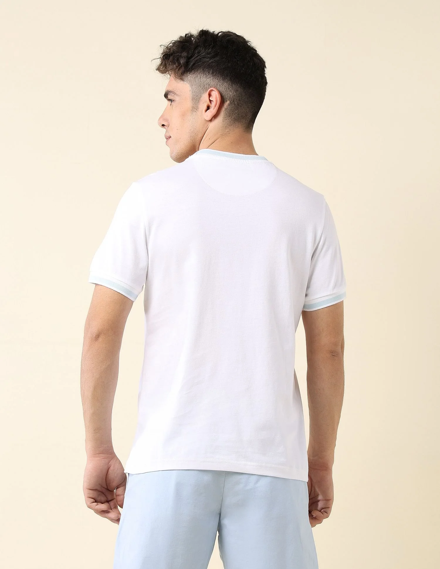 Solid Slim Fit T-Shirt - Image 5