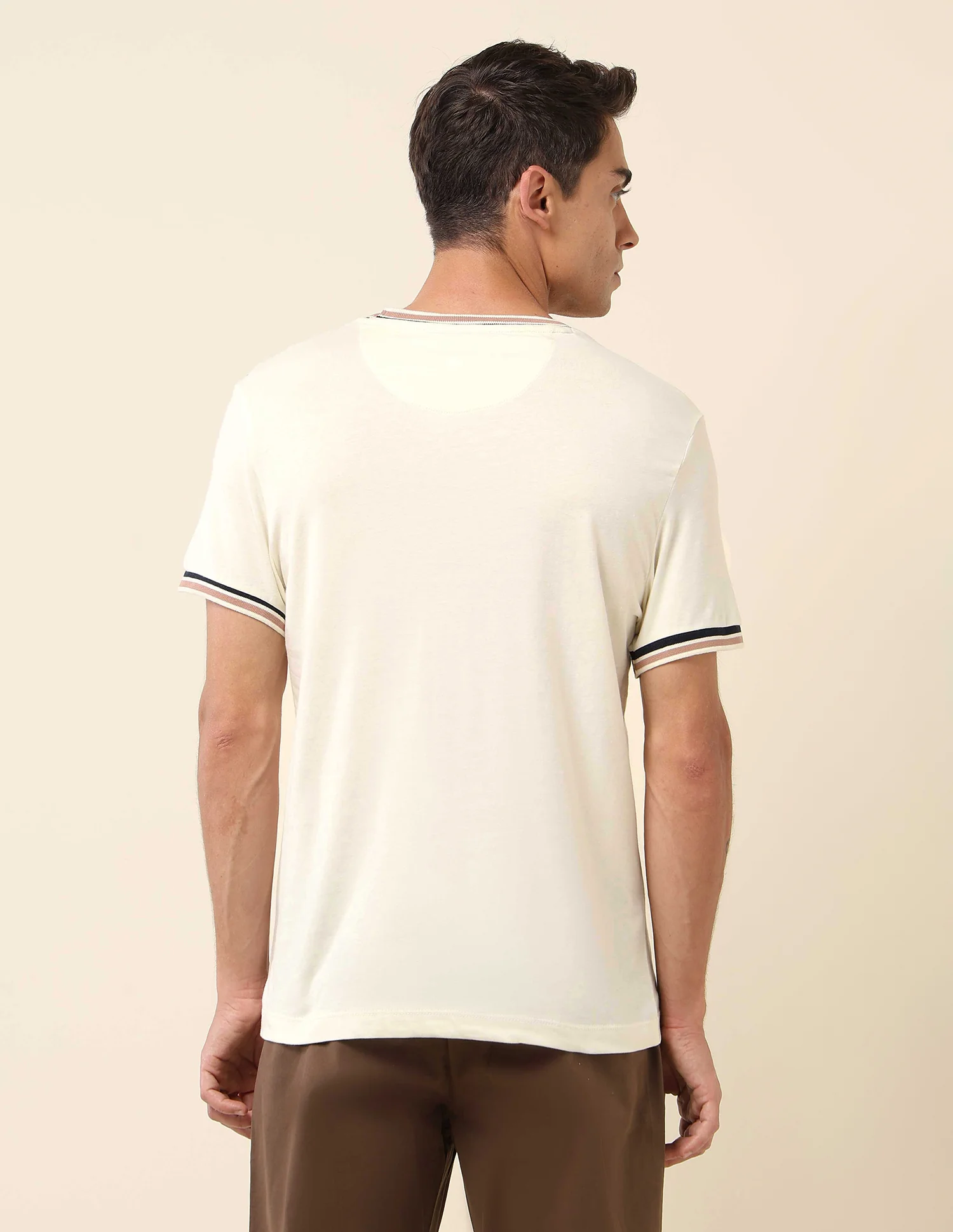 Solid Slim Fit T- Shirt - Image 5