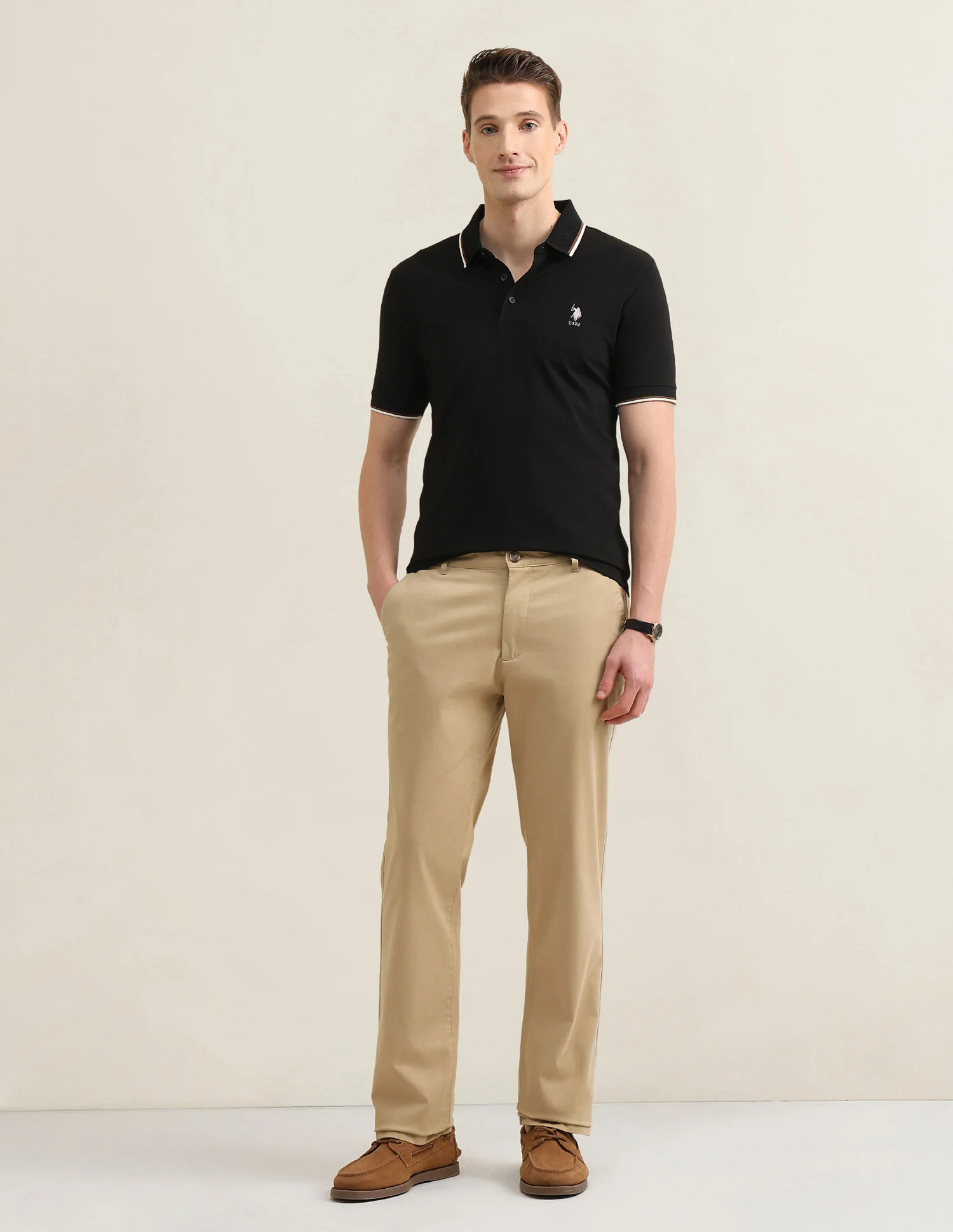 Solid Sotogrande Slim Fit Polo Shirt - Image 3