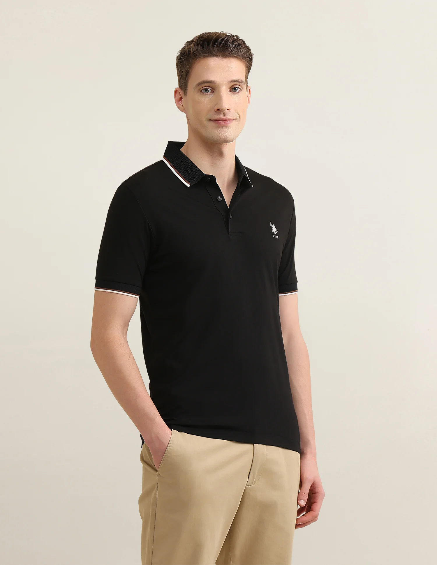 Solid Sotogrande Slim Fit Polo Shirt - Image 4