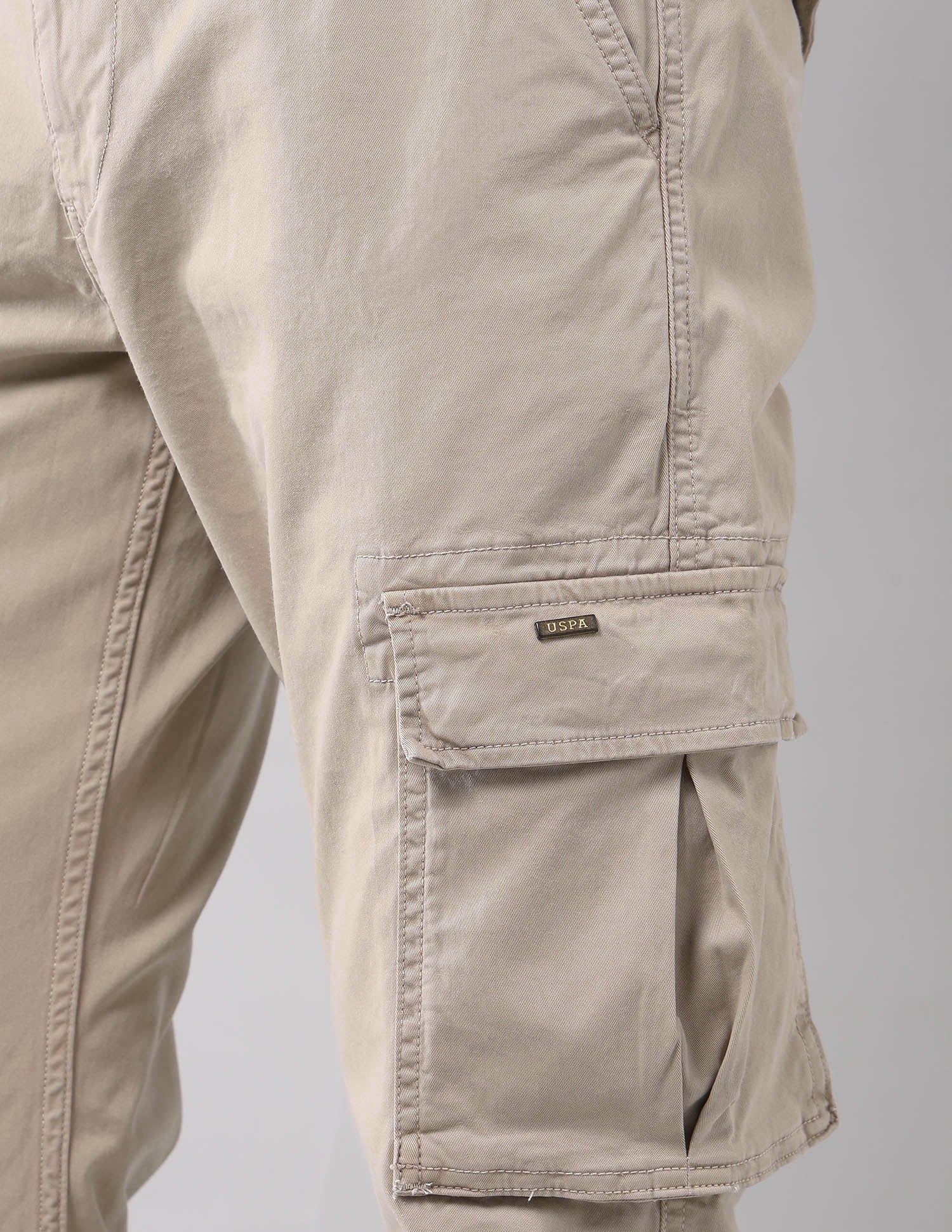 Solid Straight Fit Cargos - Image 9