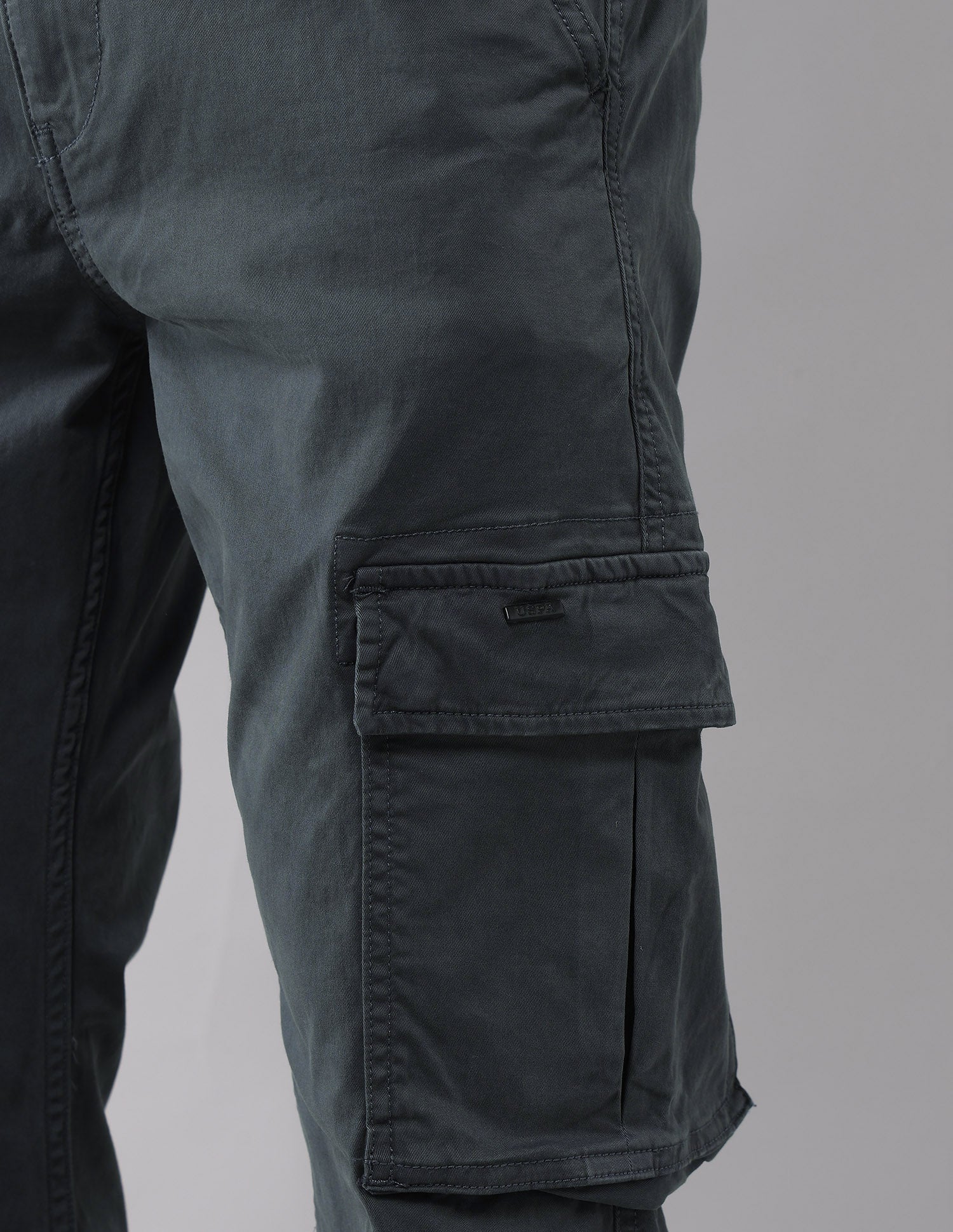Solid Straight Fit Cargos - Image 9