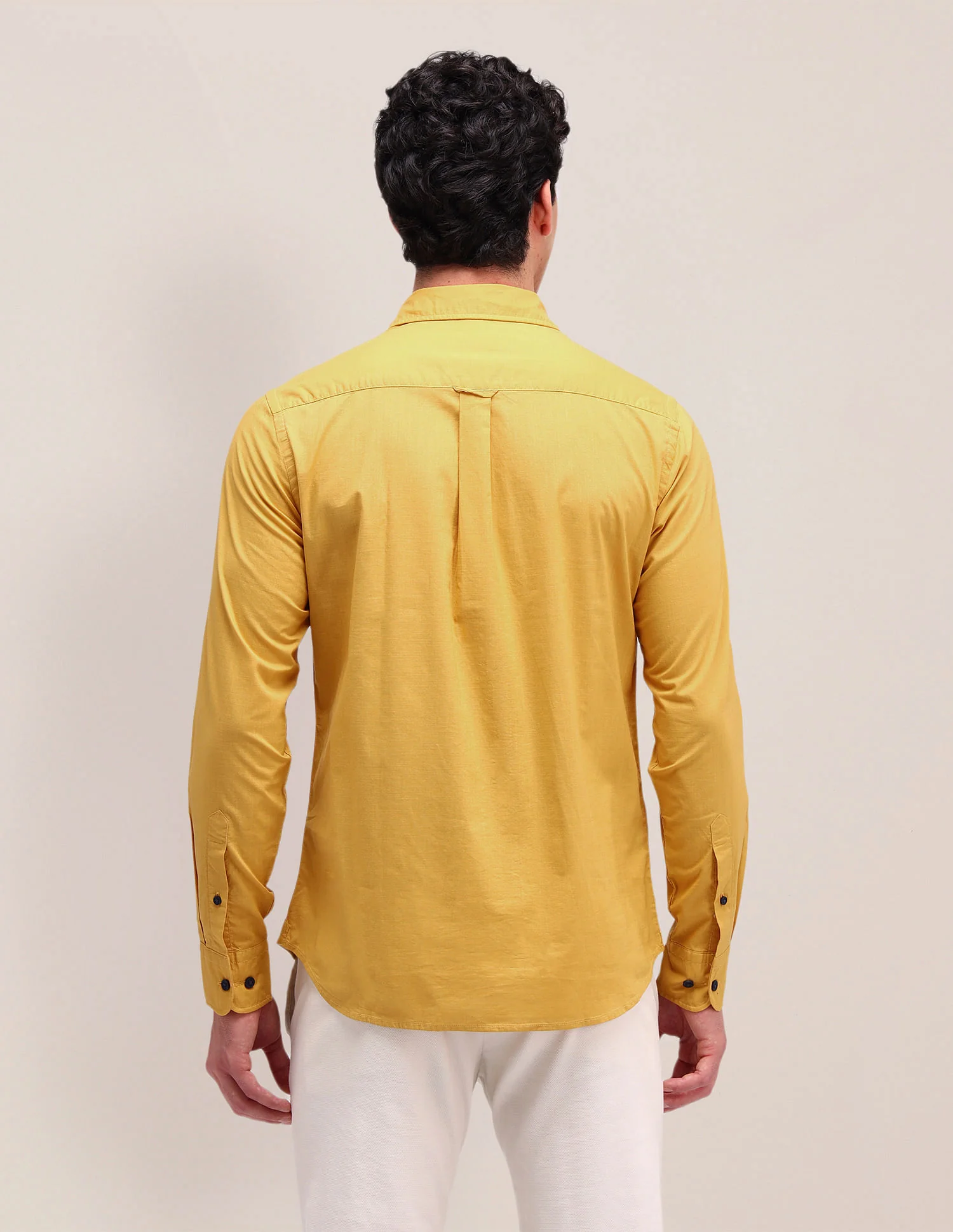 Solid Straight Fit Shirt - Image 5