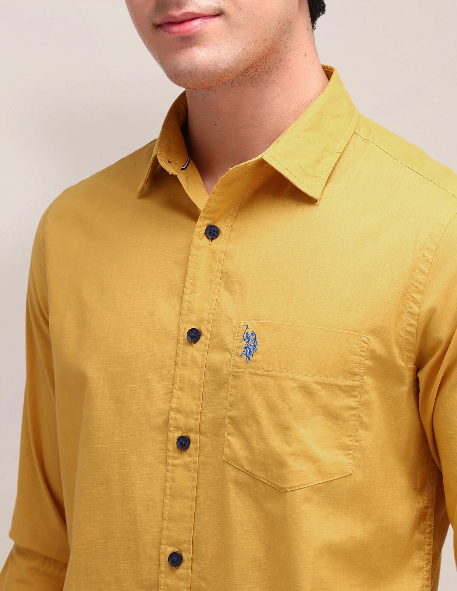 Solid Straight Fit Shirt - Image 7