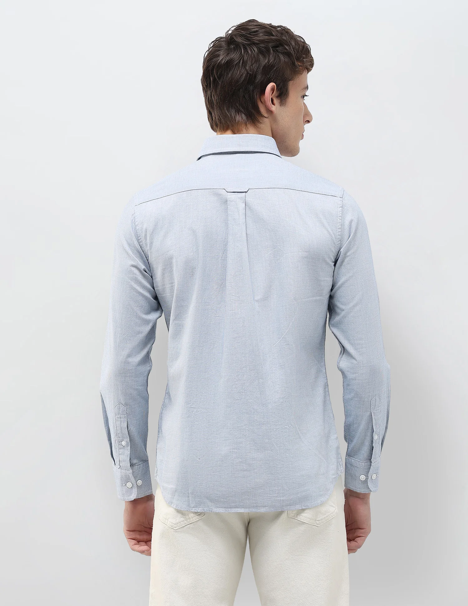 Solid Stripe Detail Regular Fit Shirt - Image 5