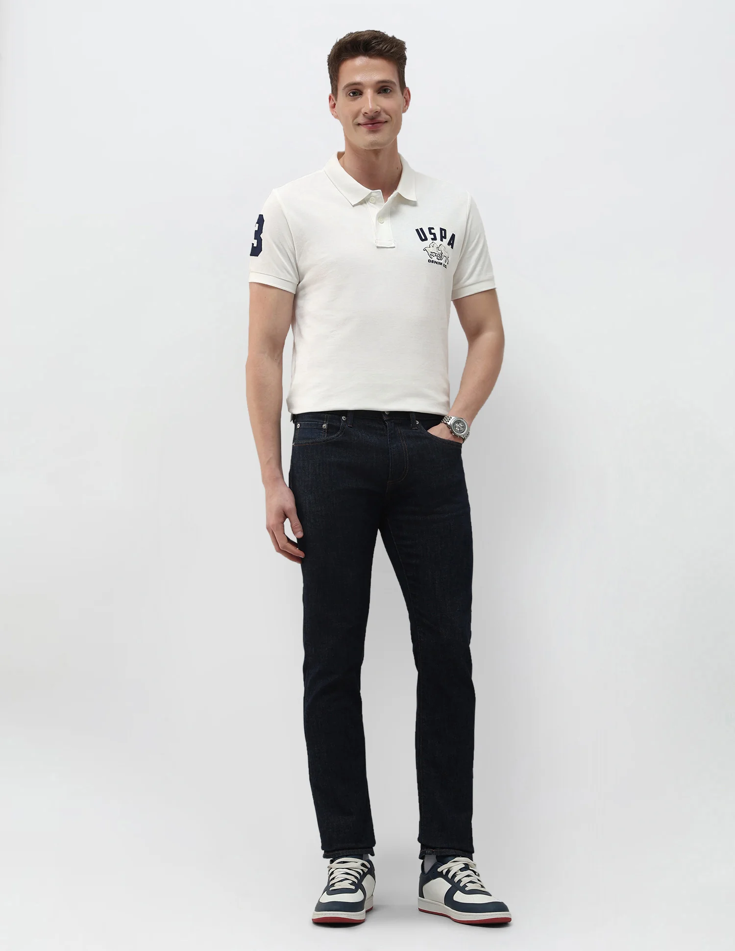 Solid Summer House Slim Fit Polo Shirt - Image 3