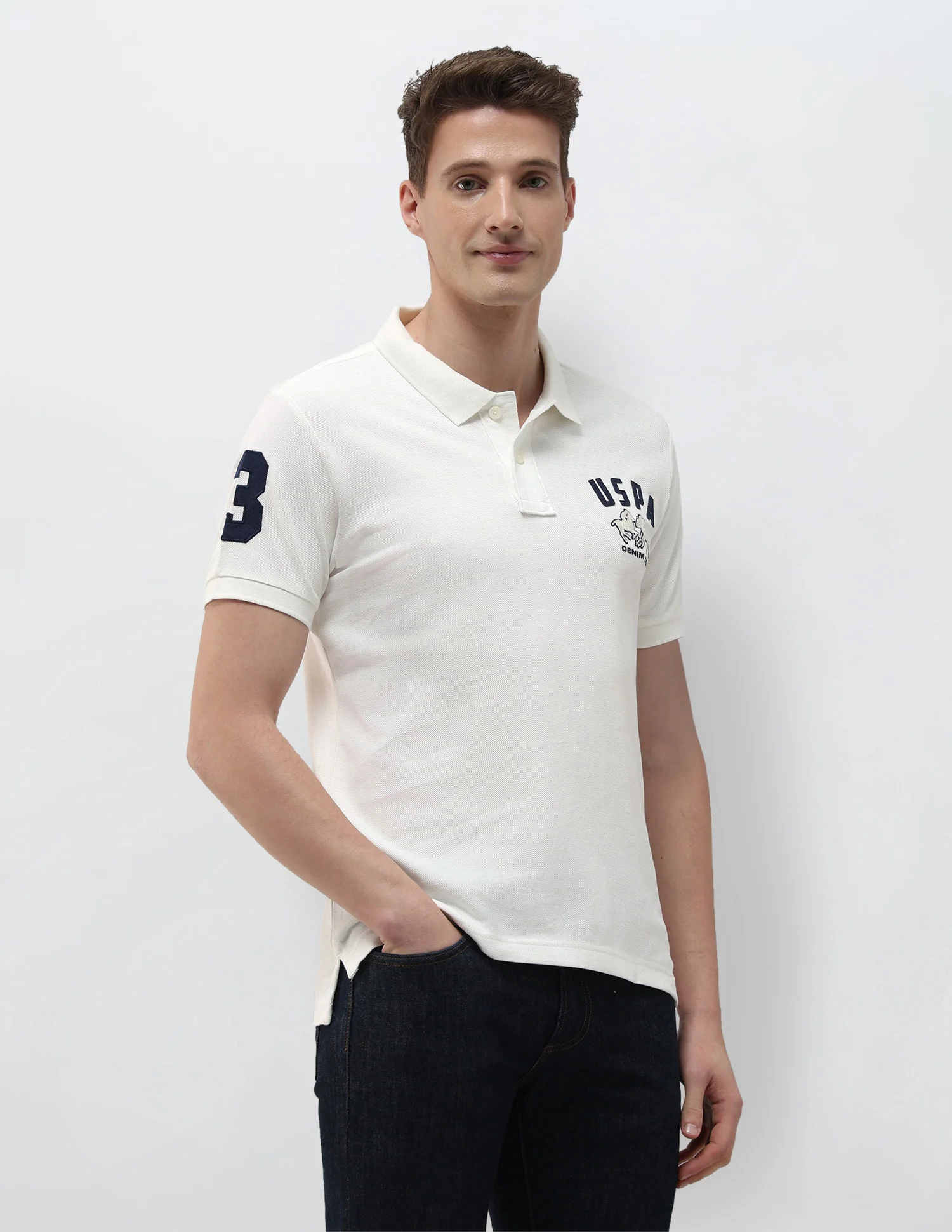 Solid Summer House Slim Fit Polo Shirt - Image 4