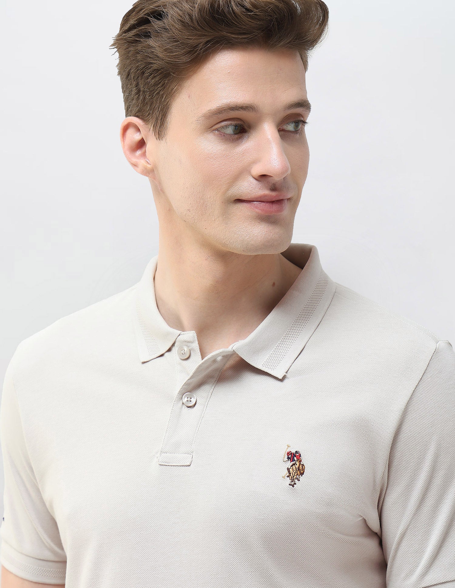 Solid Summer House Slim Fit Polo Shirt - Image 7