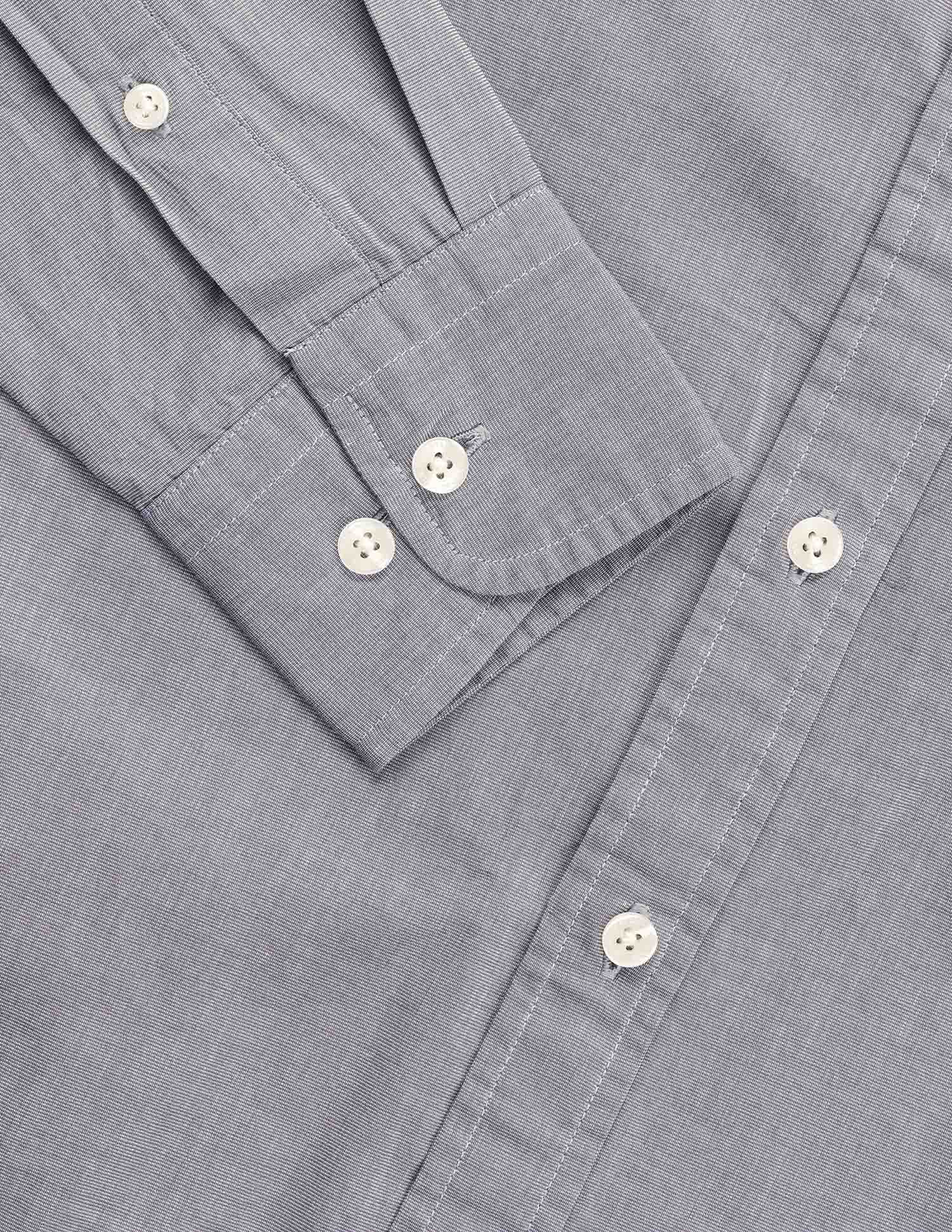 Solid Tailored Fit Fil-À-Fil Shirt - Image 8