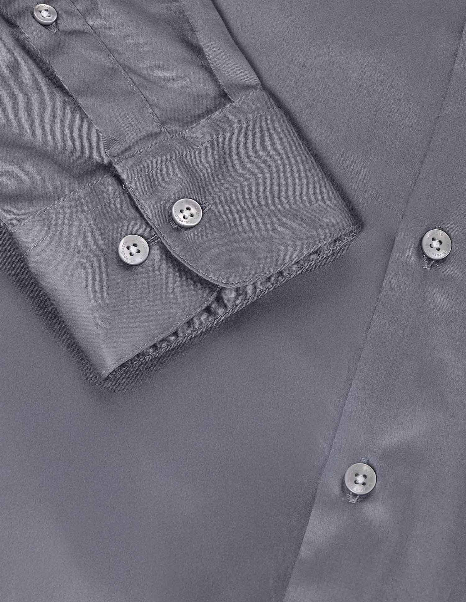 Solid Tailored Fit Shirt - Image 8