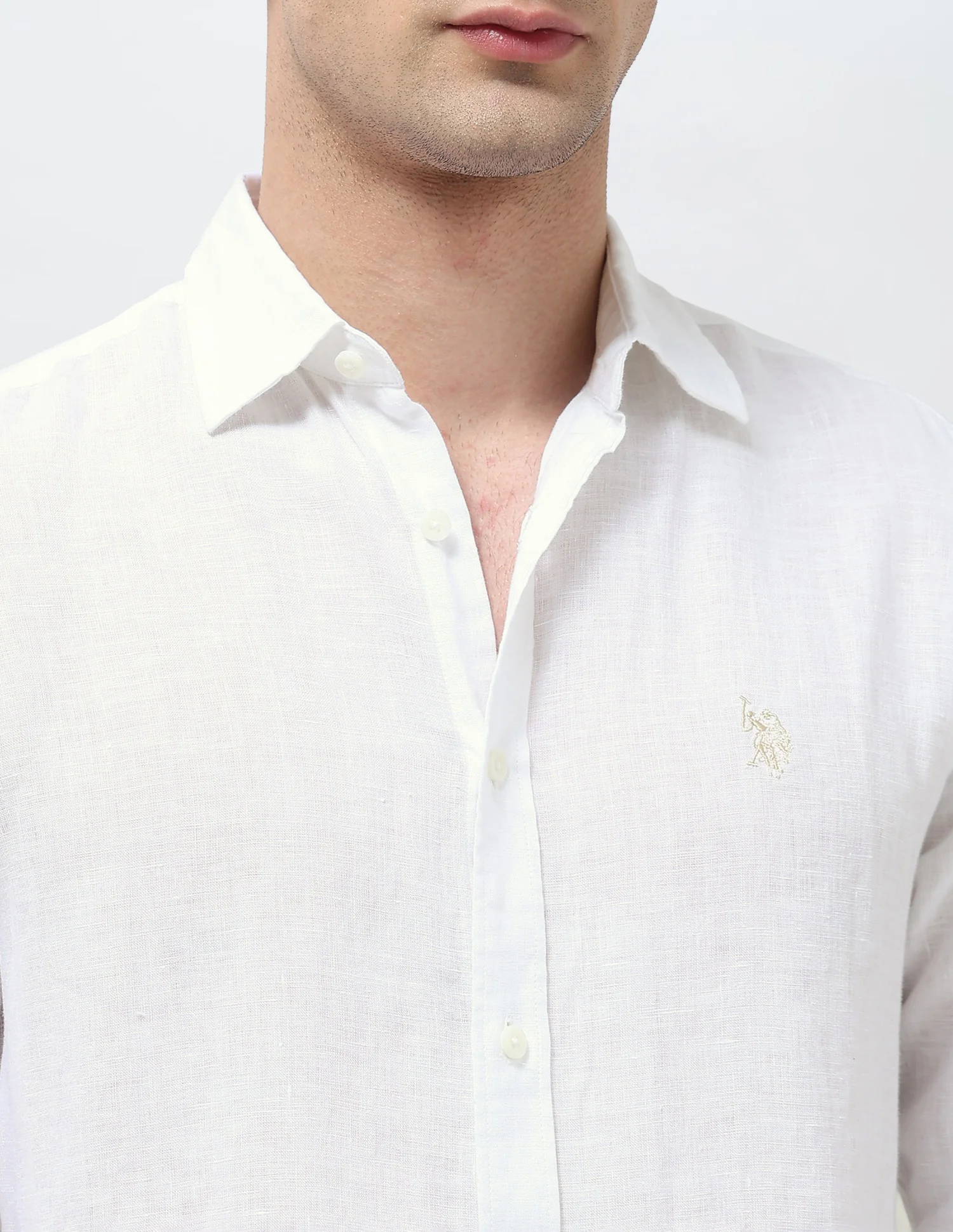 Solid Tailored Fit Shirt - Image 7