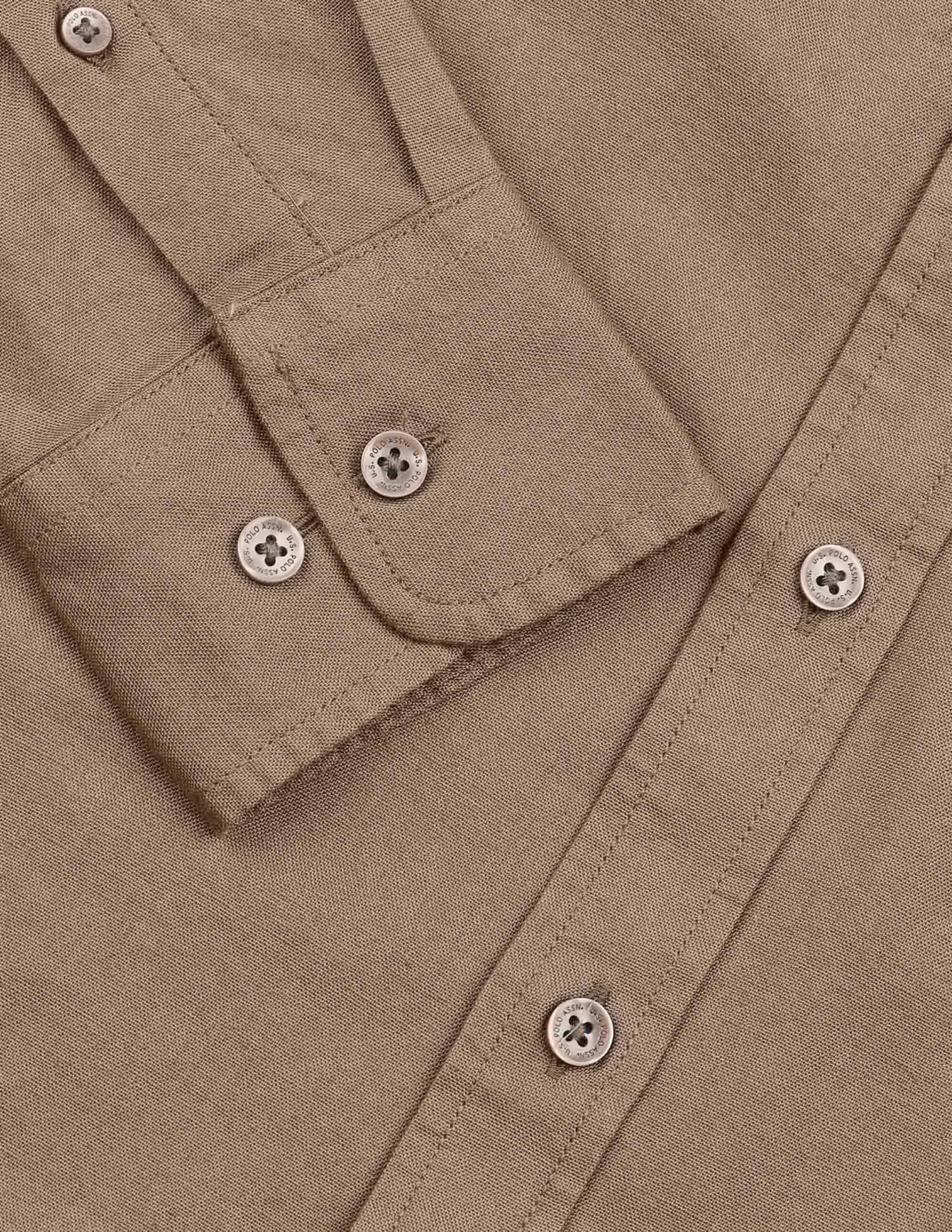 Solid Tailored Fit Shirt - Image 8