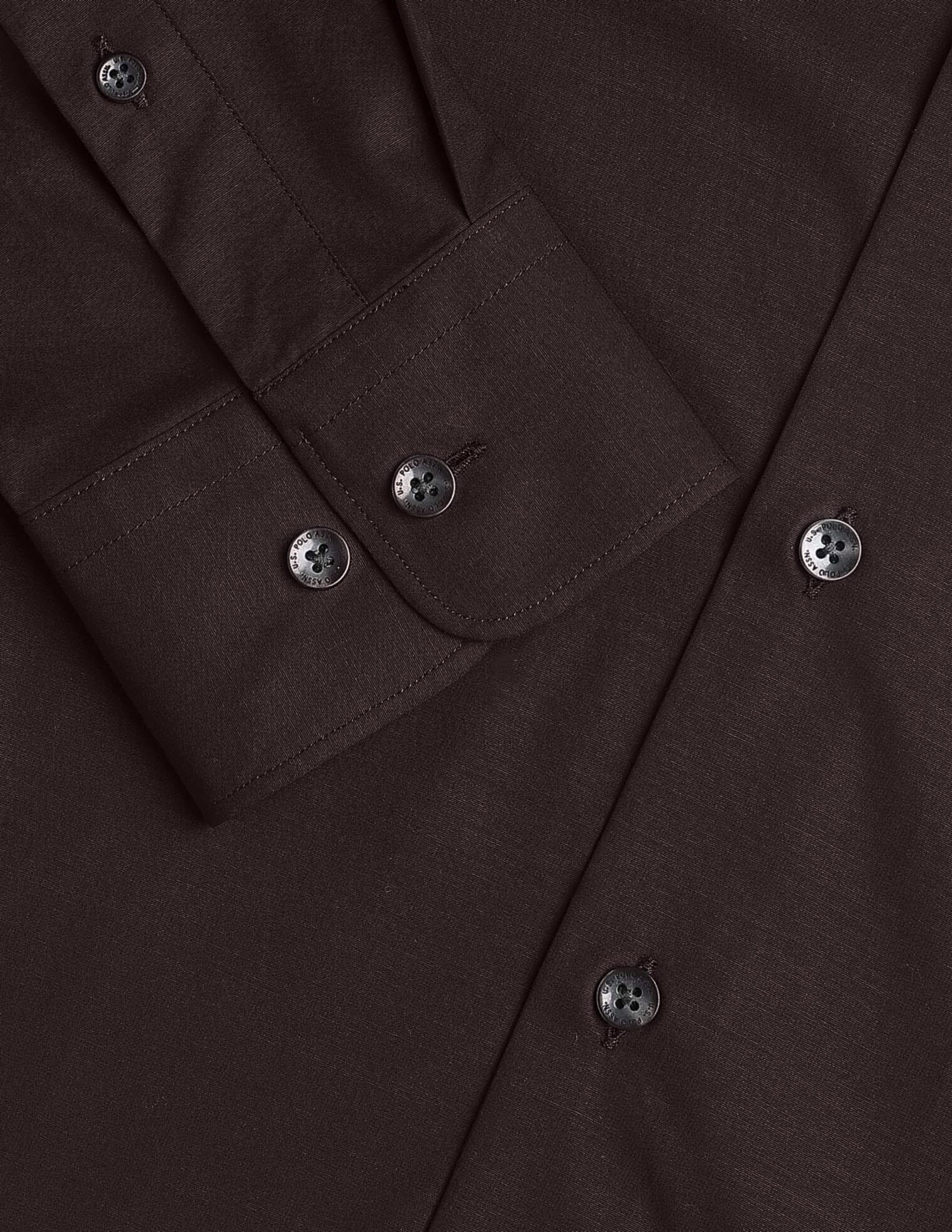Solid Tailored Fit Shirt - Image 8
