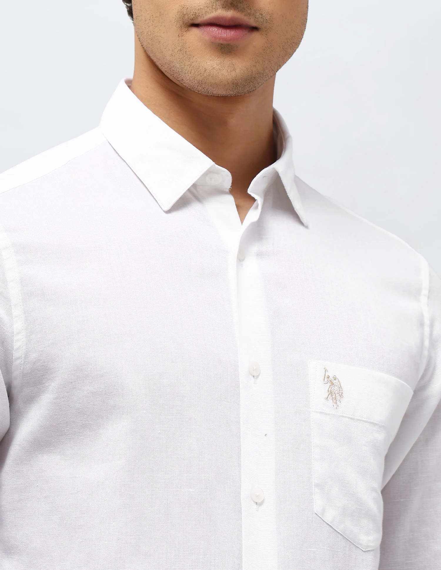 Solid Tailored Fit Shirt - Image 7