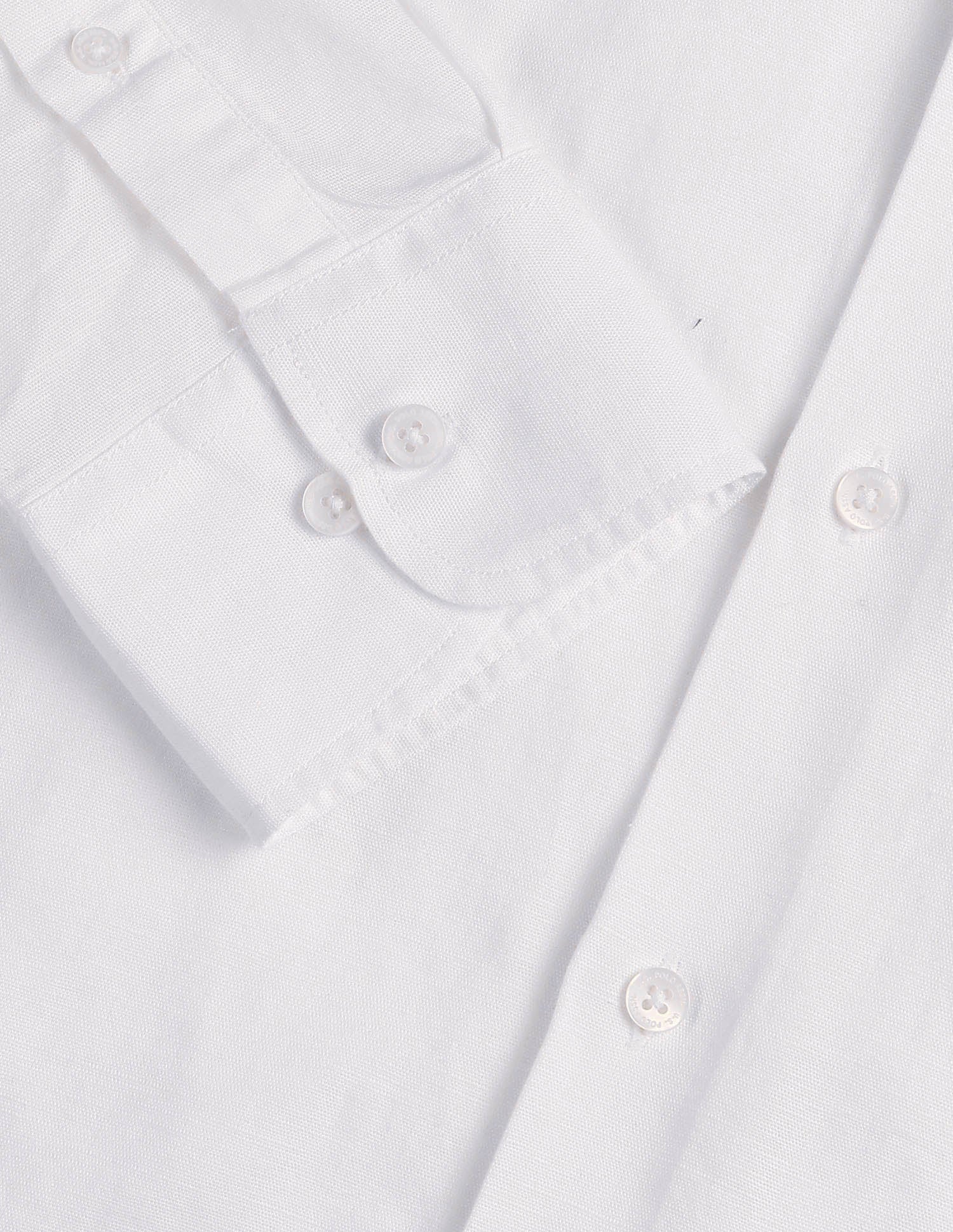 Solid Tailored Fit Shirt - Image 8