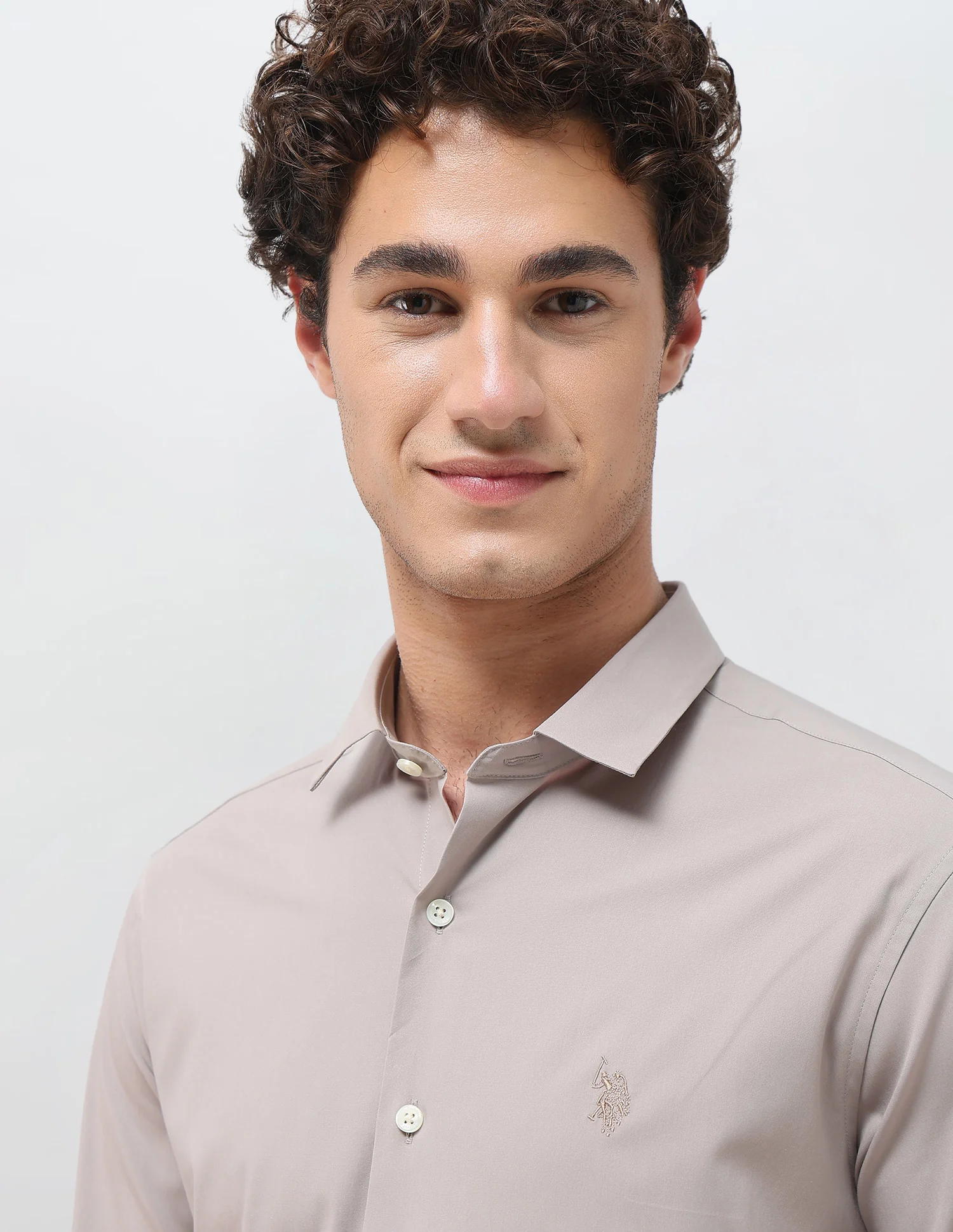 Solid Tailored Fit Shirt - Image 7