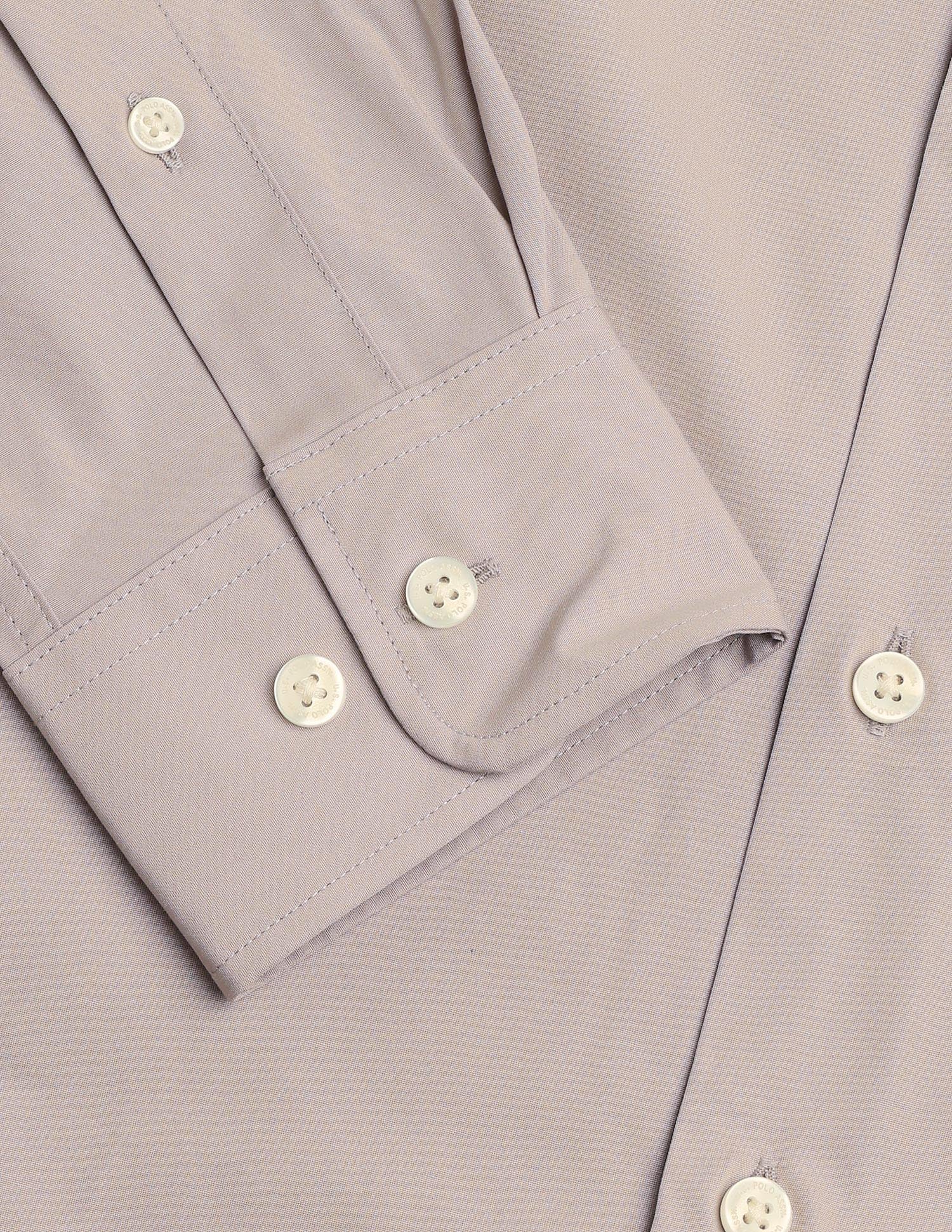 Solid Tailored Fit Shirt - Image 8
